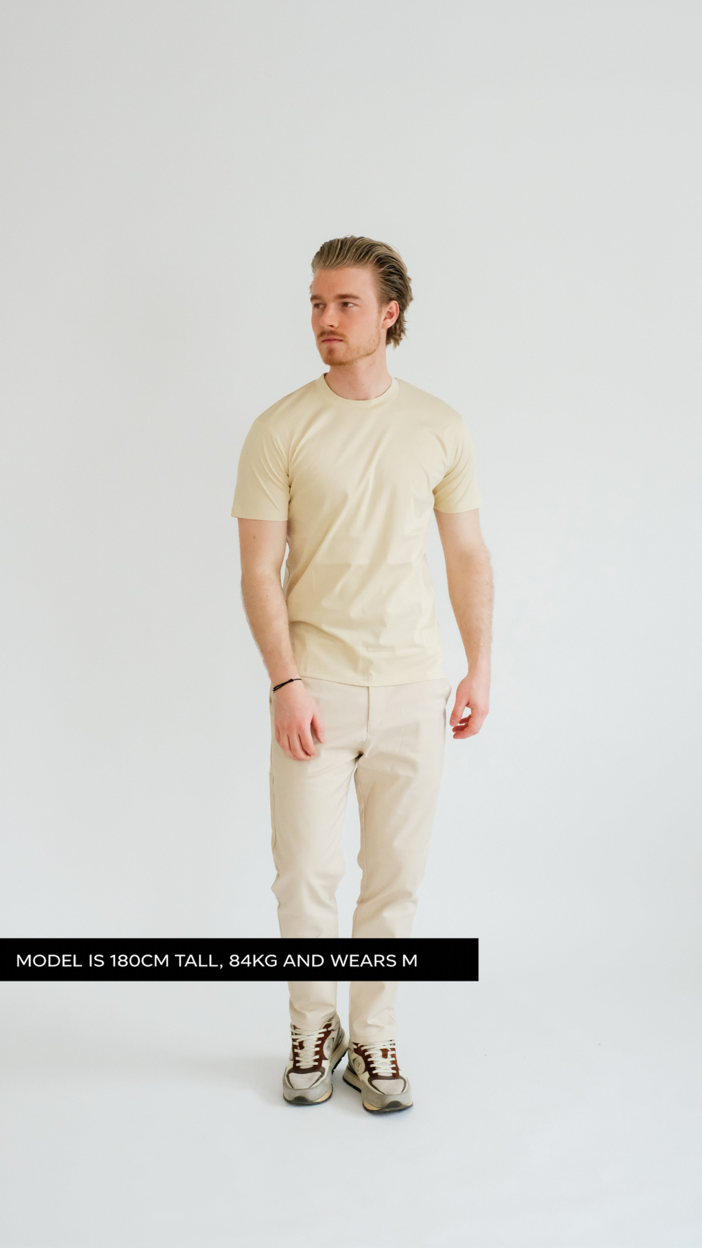 PURO SUPIMA MERCER TEE - LIGHT KHAKI