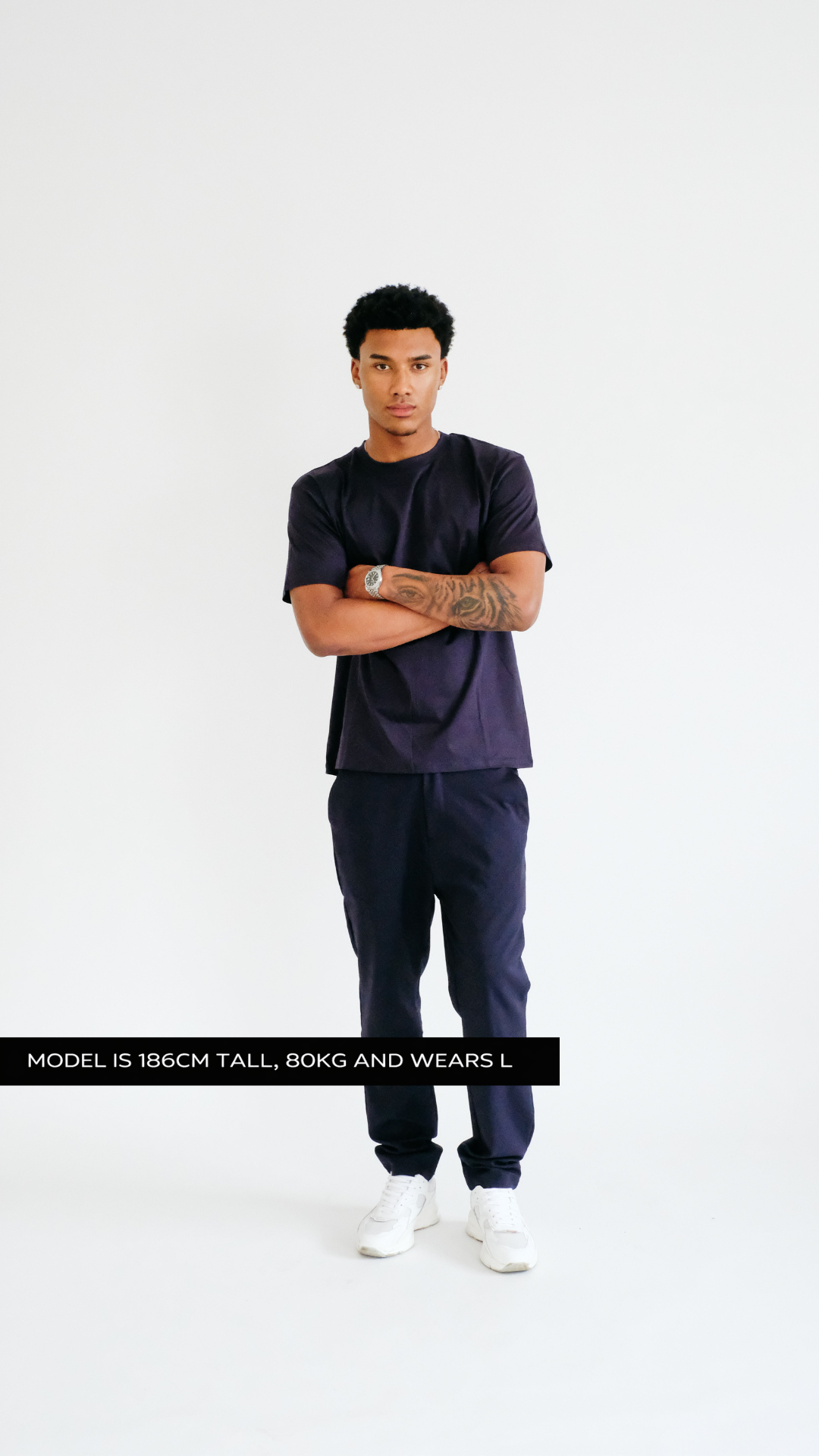 PURO SUPIMA MERCER TEE - NAVY