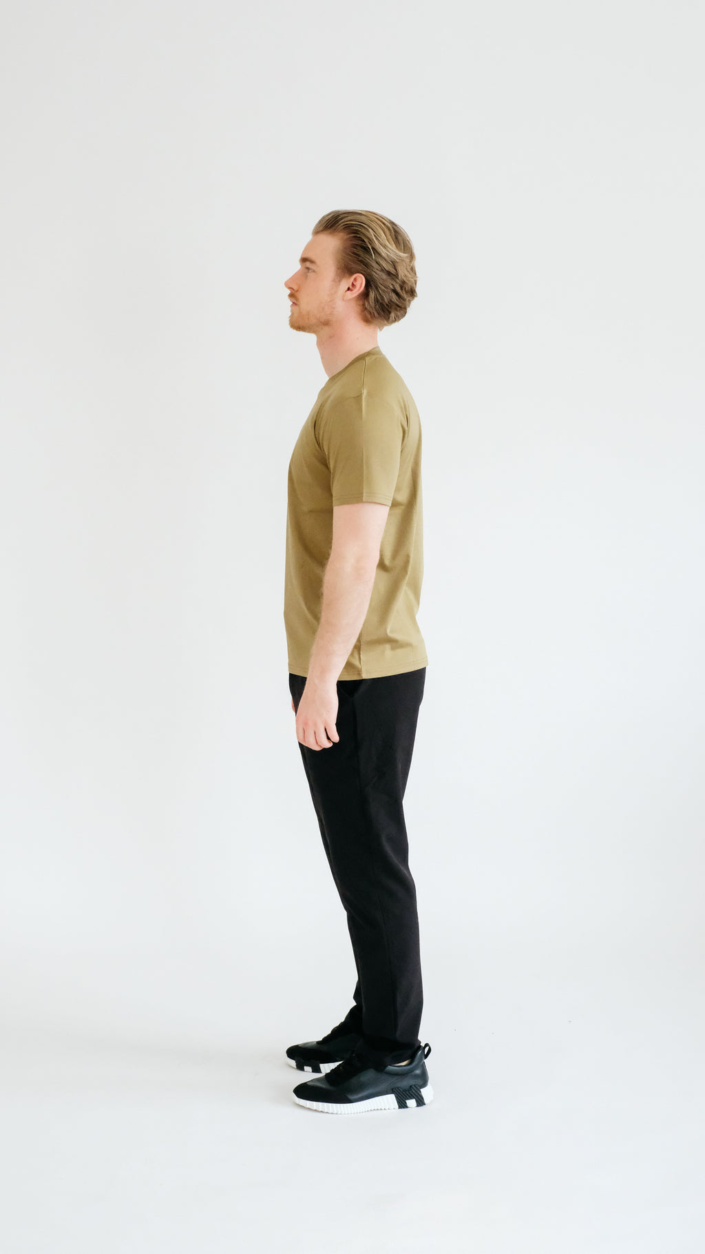 PURO SUPIMA MERCER TEE - OLIVE GREEN