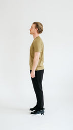 PURO SUPIMA MERCER TEE - OLIVE GREEN