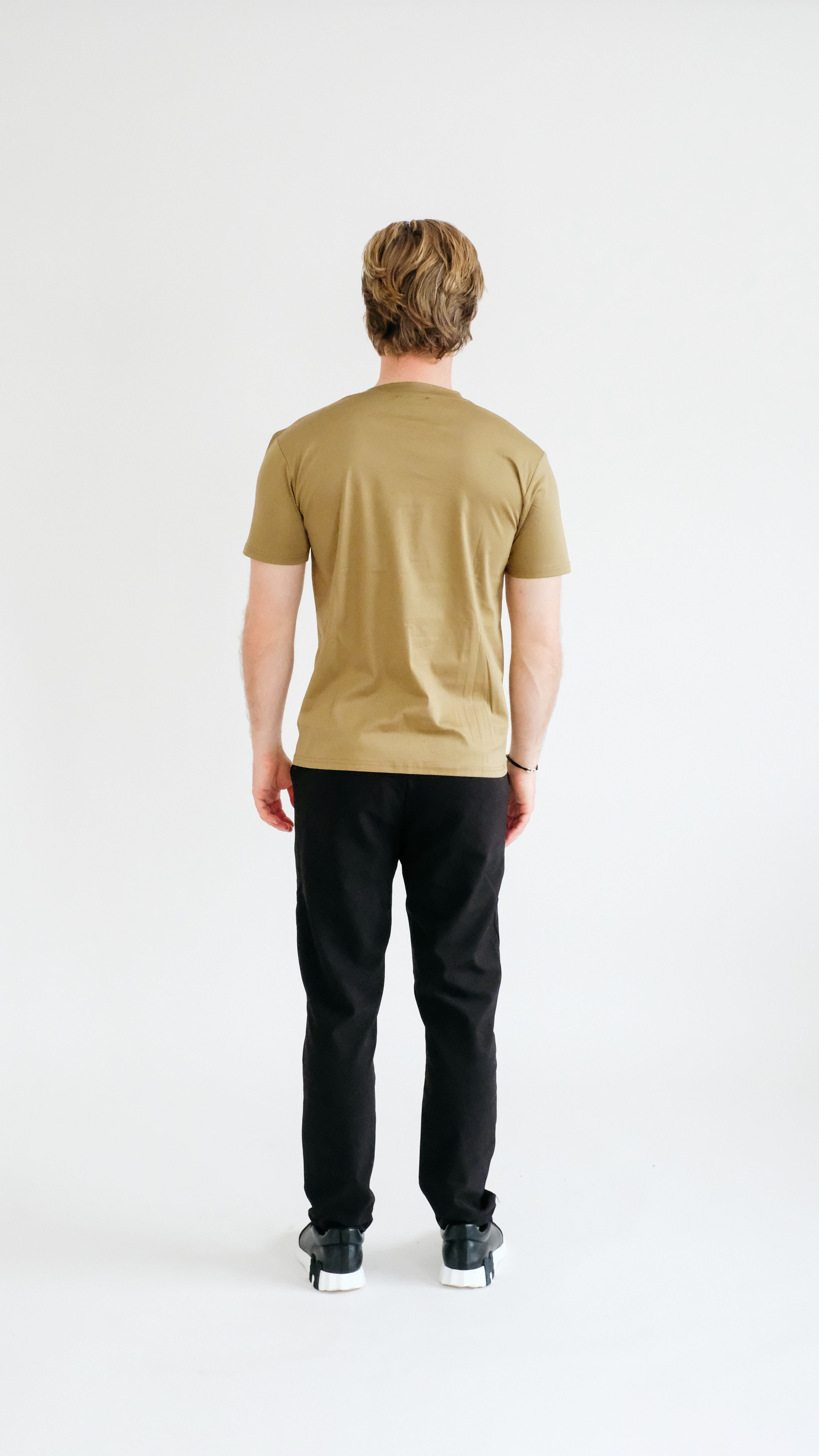 PURO SUPIMA MERCER TEE - OLIVE GREEN