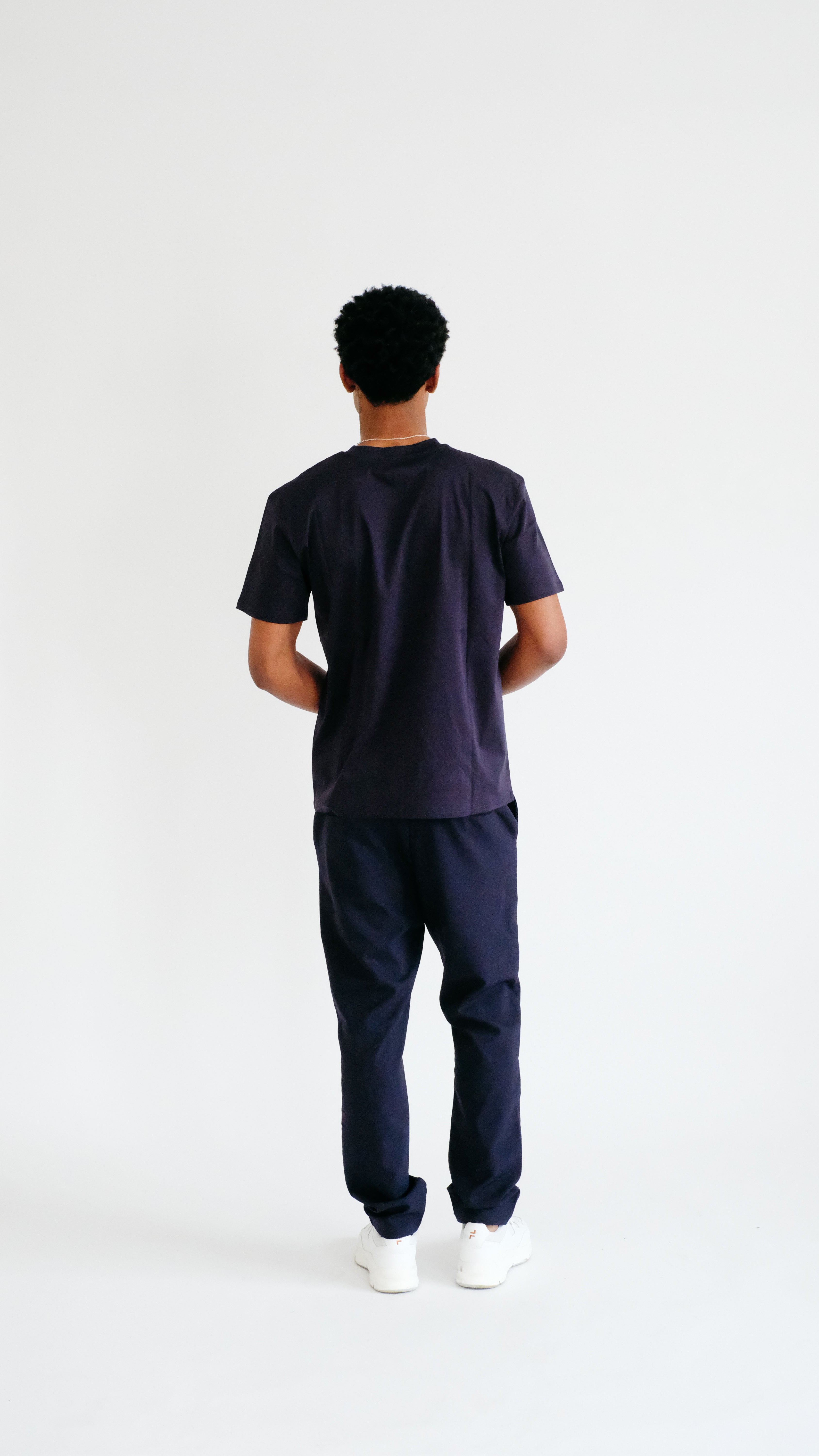 PURO SUPIMA MERCER T-SHIRT - MARINEBLAUW