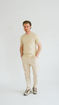 PURO SUPIMA MERCER TEE - LIGHT KHAKI