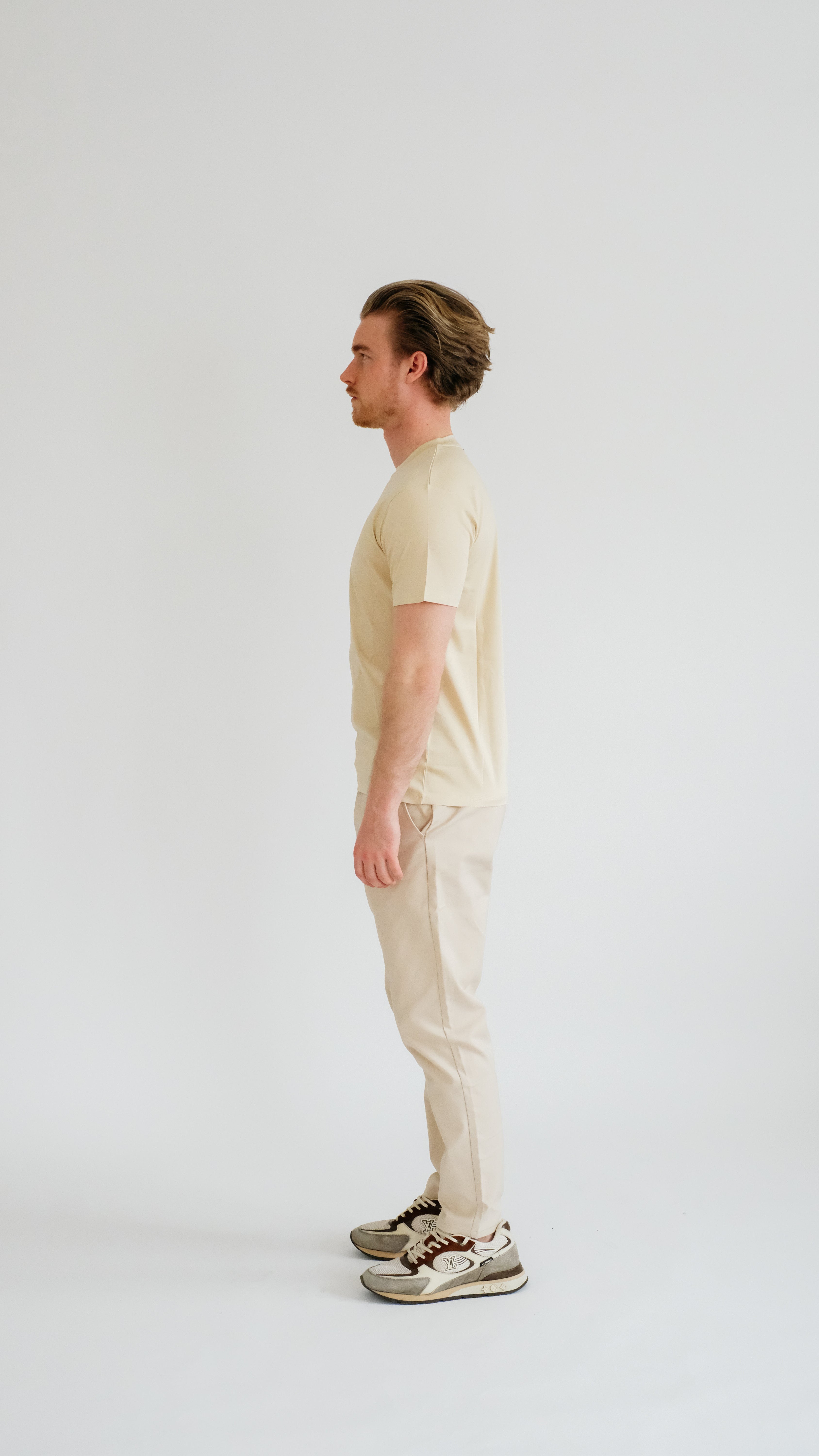 PURO SUPIMA MERCER TEE - LIGHT KHAKI