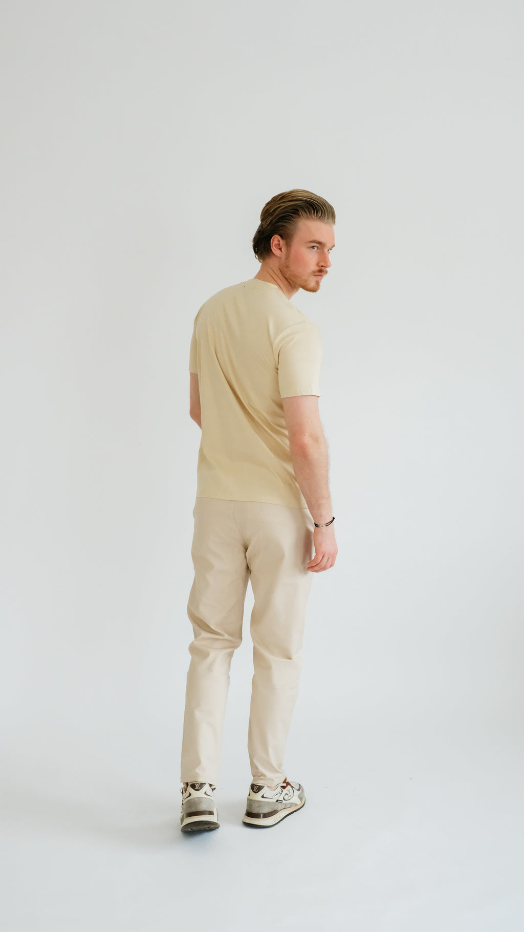 PURO SUPIMA MERCER TEE - LIGHT KHAKI