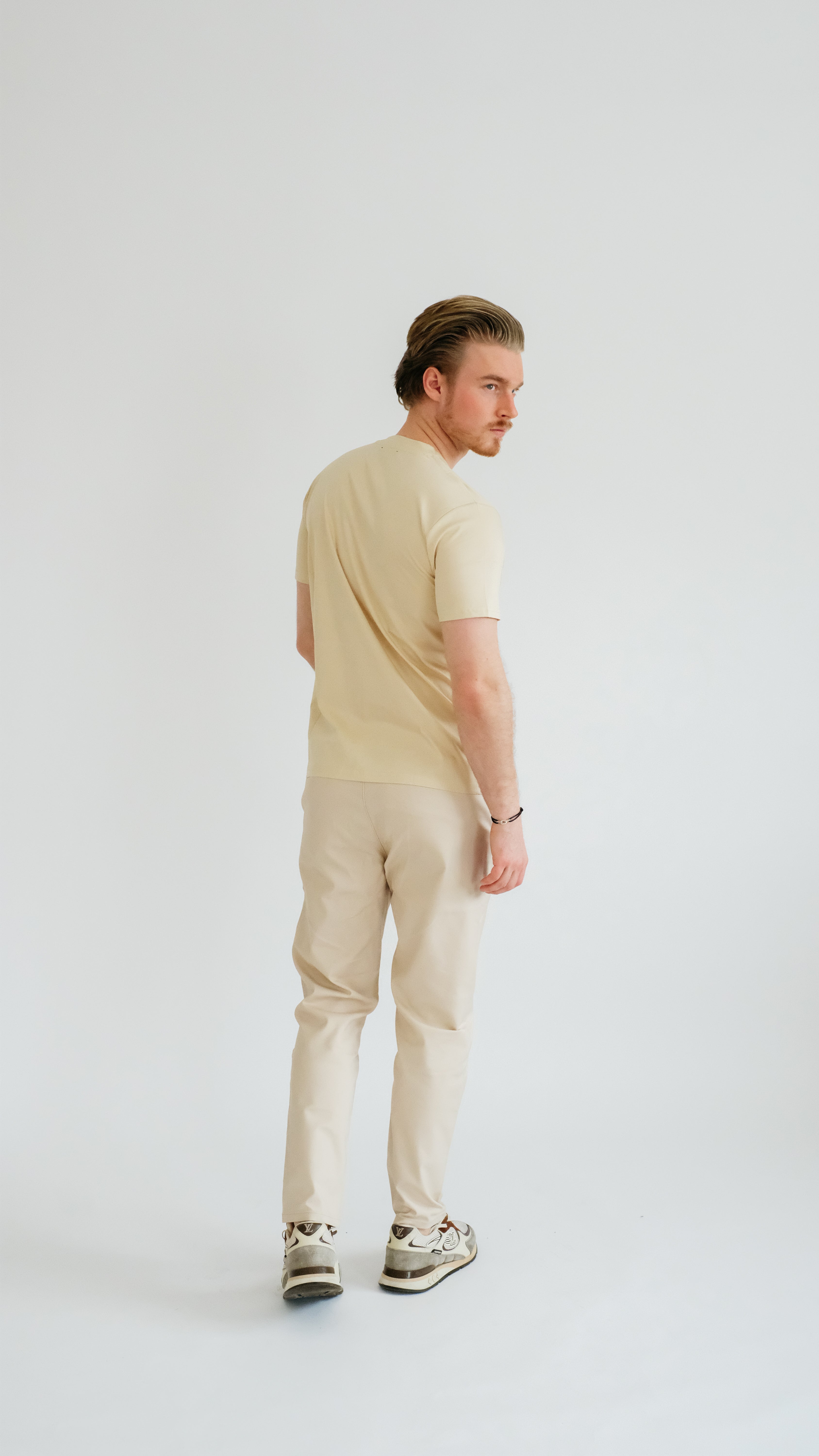 PURO SUPIMA MERCER TEE - LIGHT KHAKI