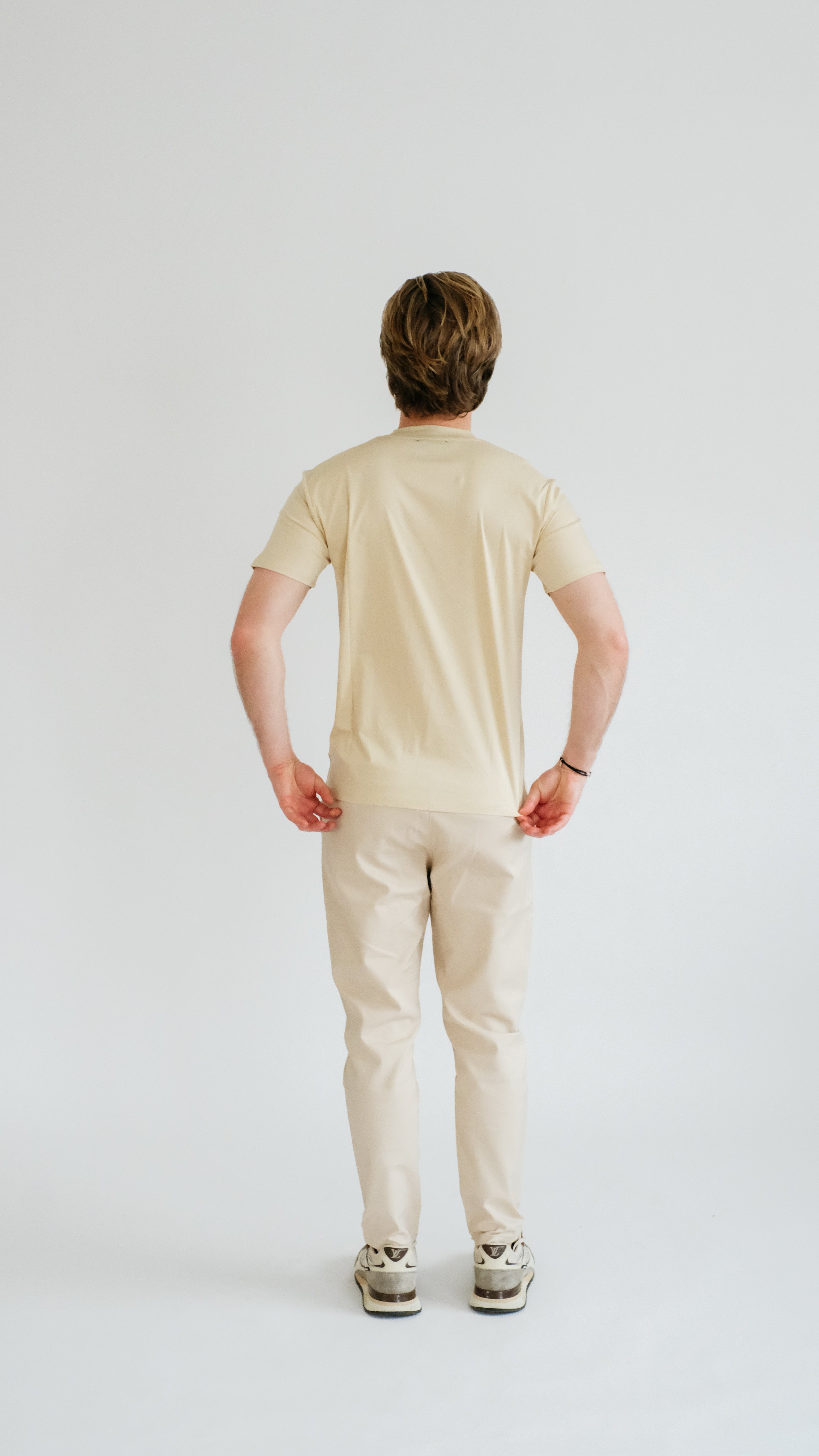 PURO SUPIMA MERCER TEE - LIGHT KHAKI
