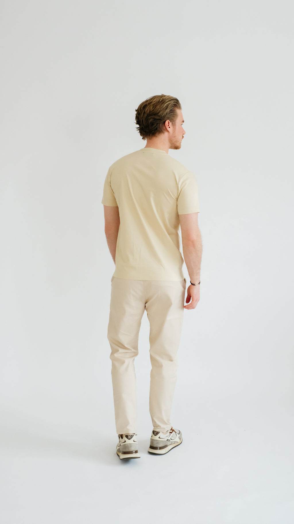 PURO SUPIMA MERCER TEE - LIGHT KHAKI
