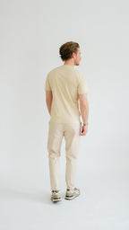 PURO SUPIMA MERCER TEE - LIGHT KHAKI