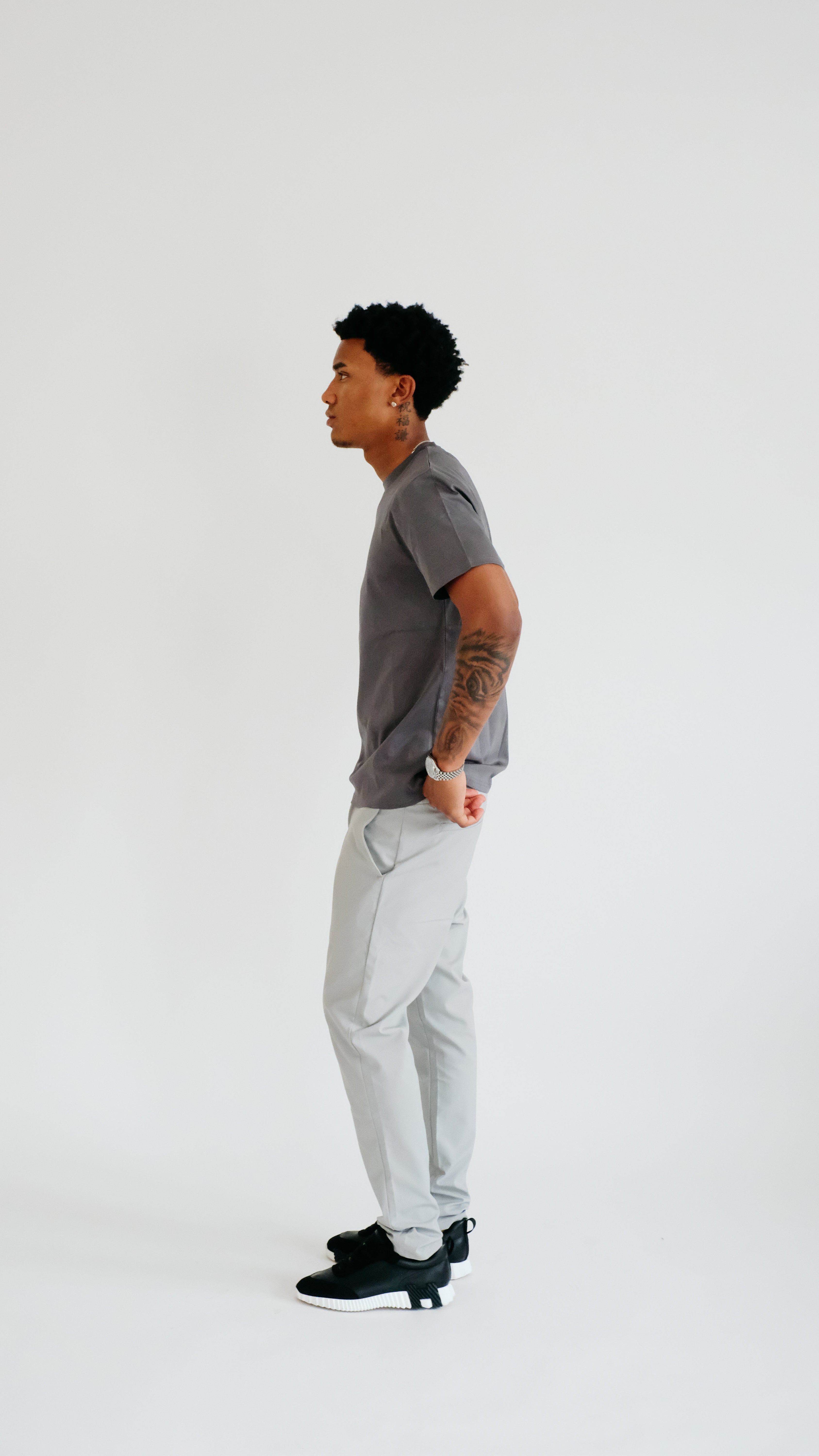 PURO SUPIMA MERCER TEE - GREY