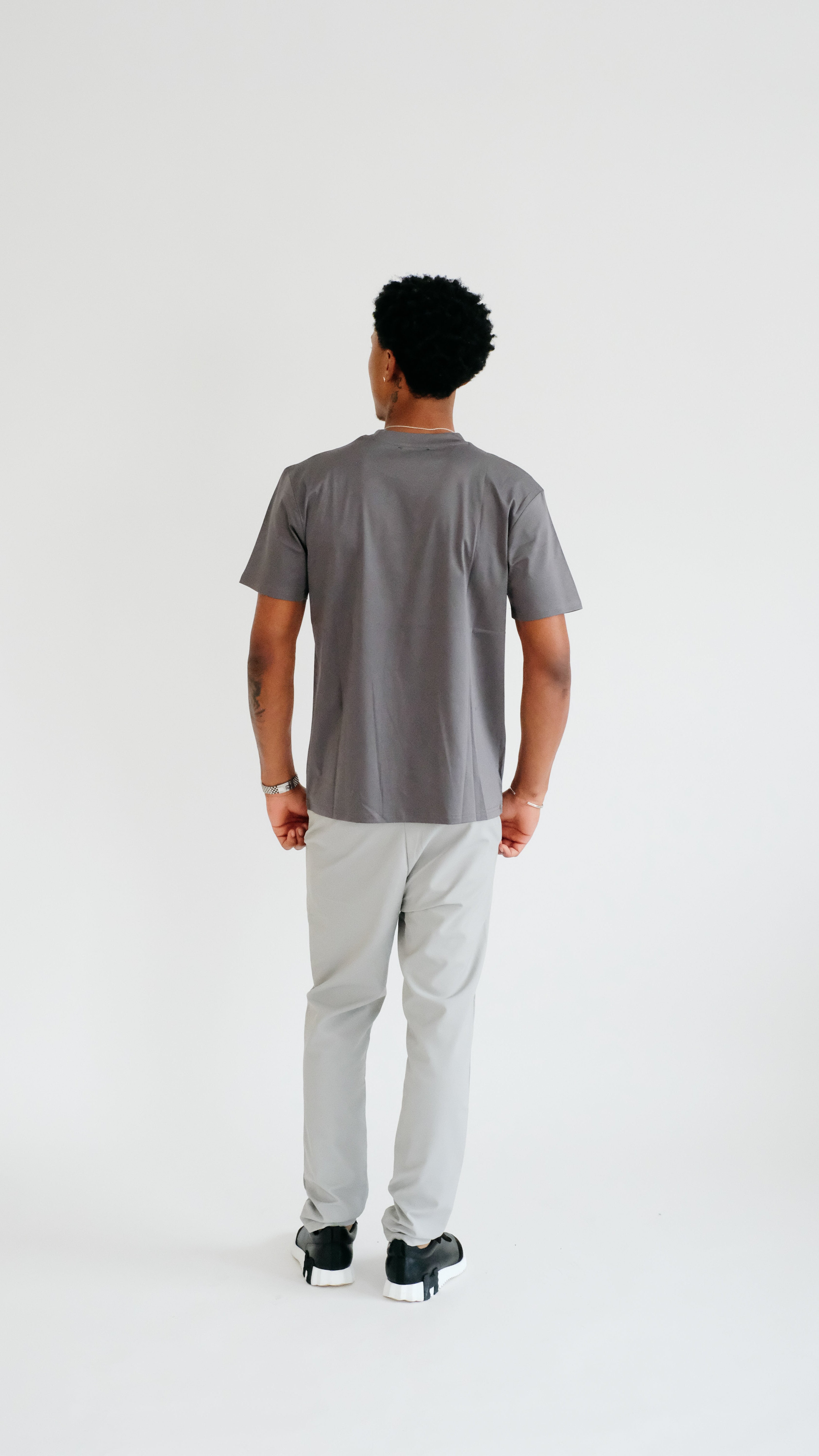 PURO SUPIMA MERCER TEE - GREY