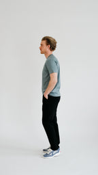 PURO SUPIMA MERCER T-SHIRT - GRIJS-BLAUW