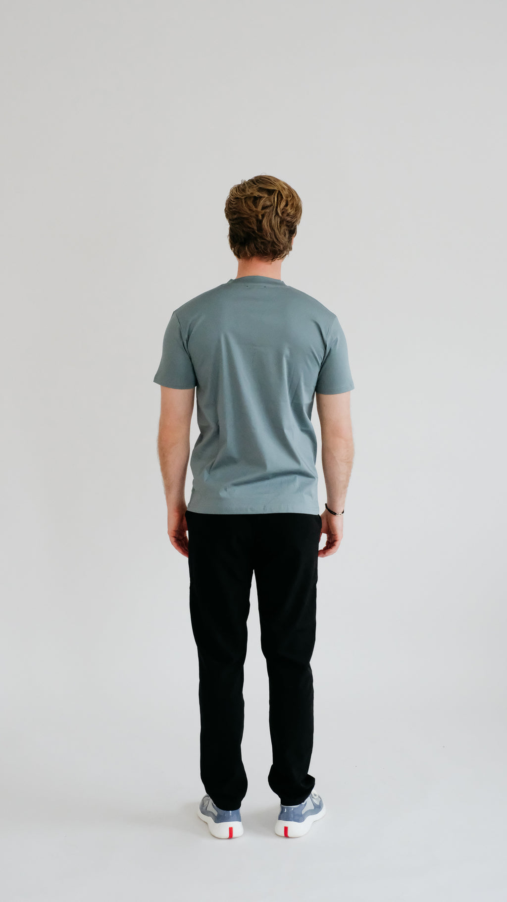 PURO SUPIMA MERCER T-SHIRT - GRIJS-BLAUW