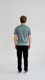 PURO SUPIMA MERCER T-SHIRT - GRIJS-BLAUW