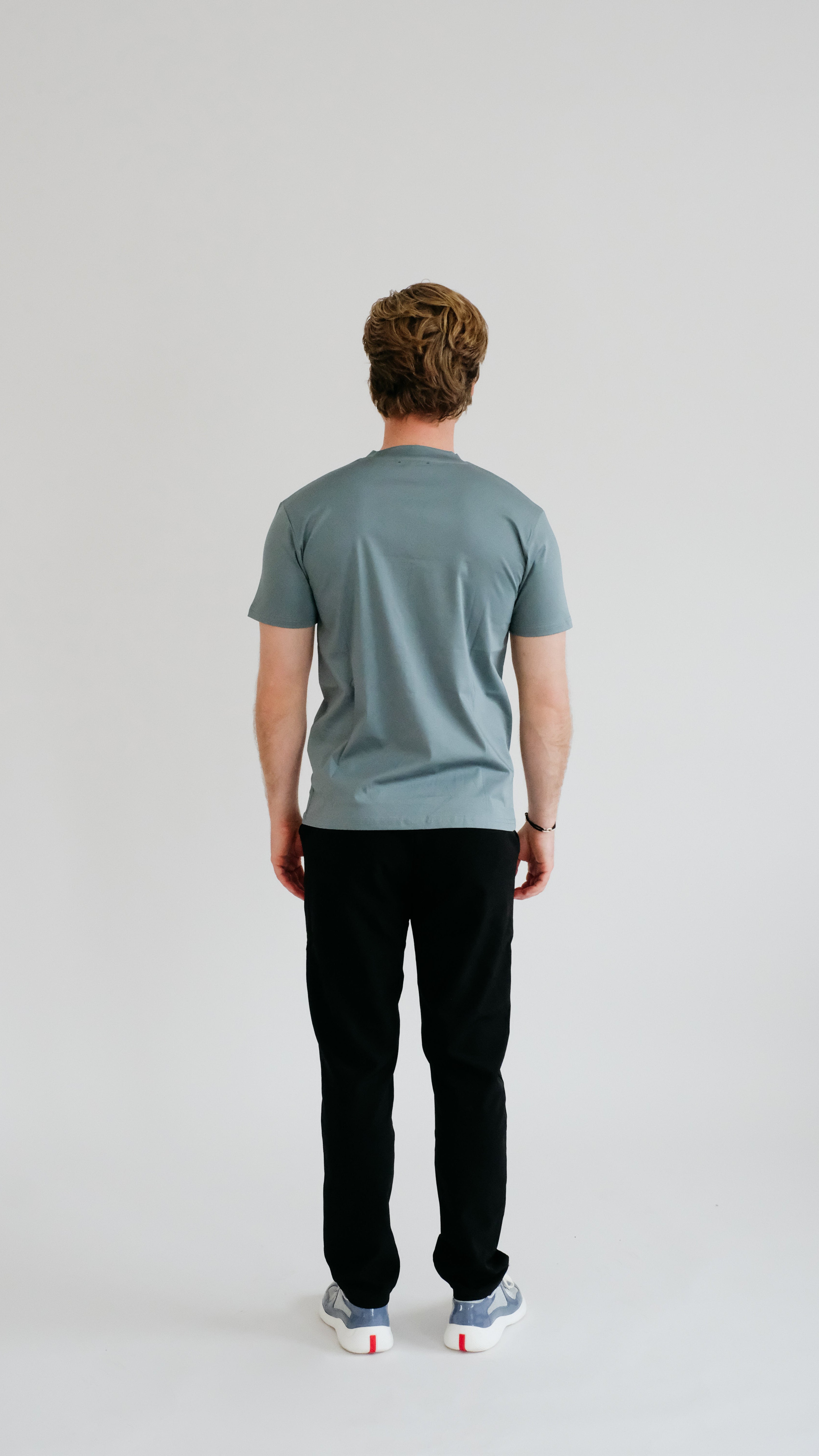 PURO SUPIMA MERCER T-SHIRT - GRIJS-BLAUW