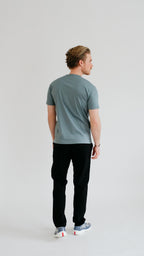 PURO SUPIMA MERCER T-SHIRT - GRIJS-BLAUW