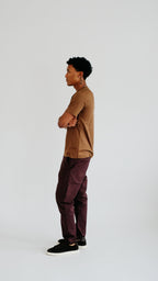 PURO SUPIMA MERCER TEE - BROWN