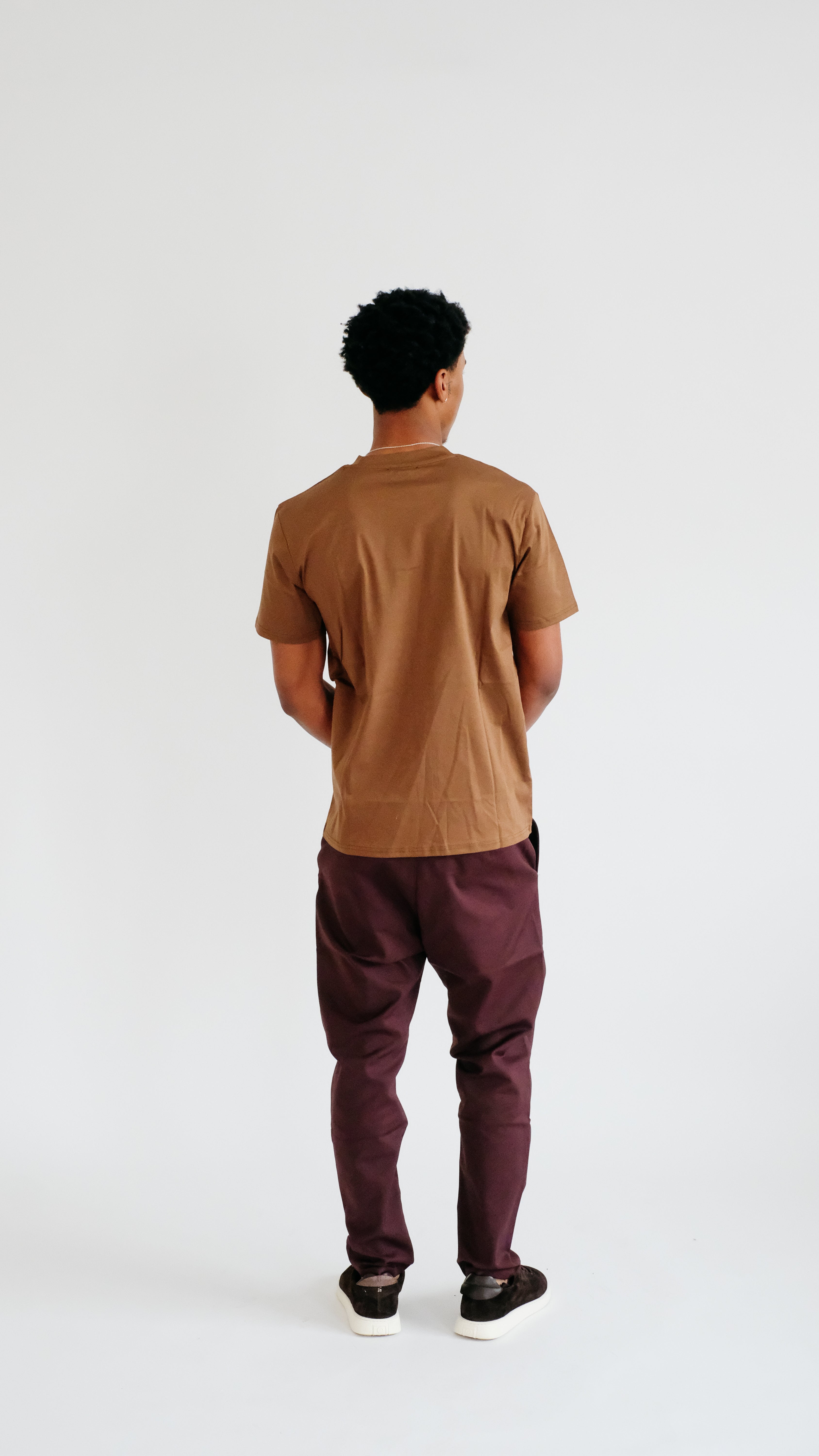 PURO SUPIMA MERCER TEE - BROWN