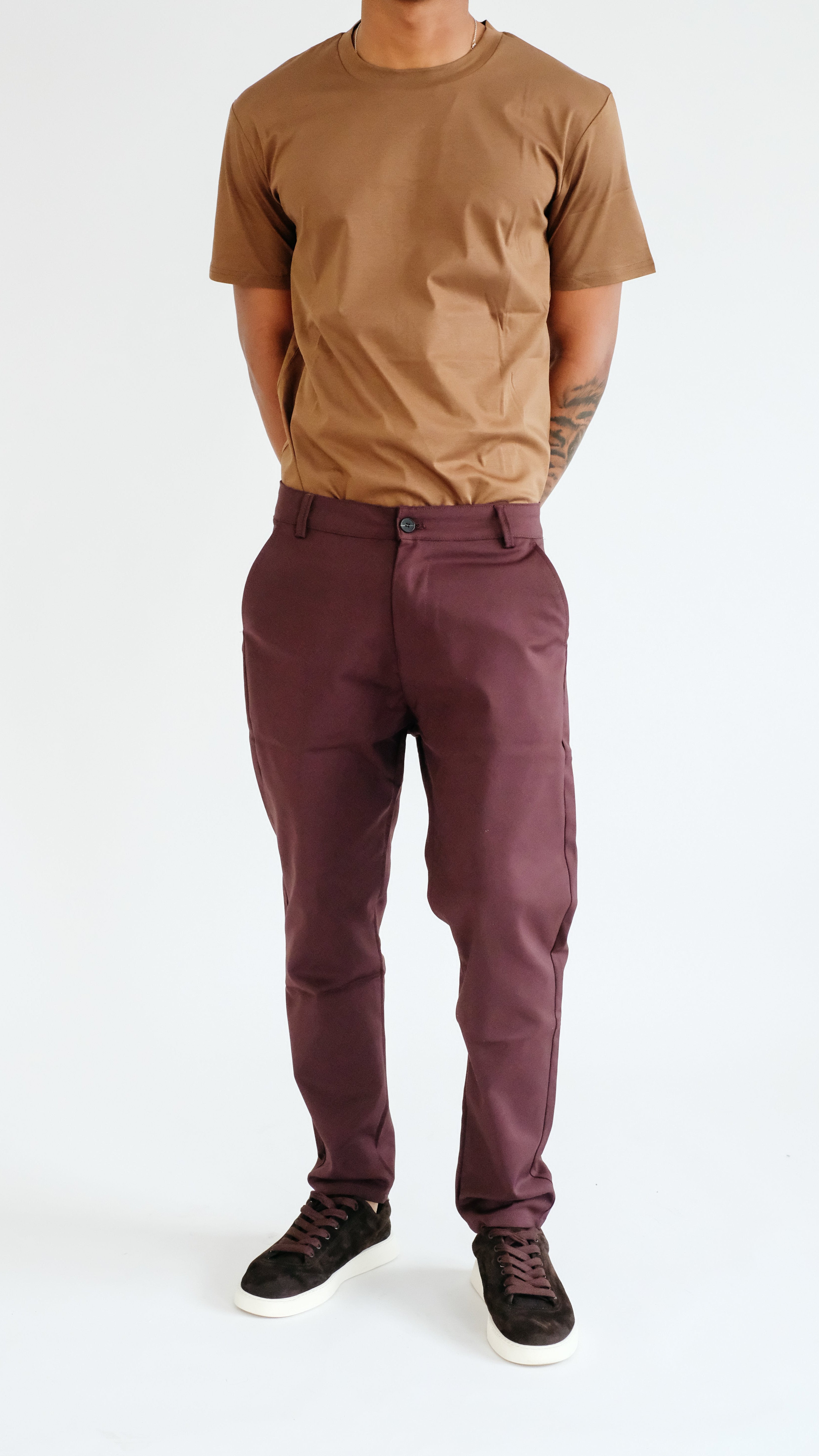 MILANO ATELIER TAILORED TROUSER - BROWN