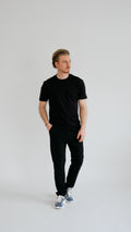 PURO SUPIMA MERCER TEE - BLACK