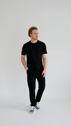 PURO SUPIMA MERCER TEE - BLACK