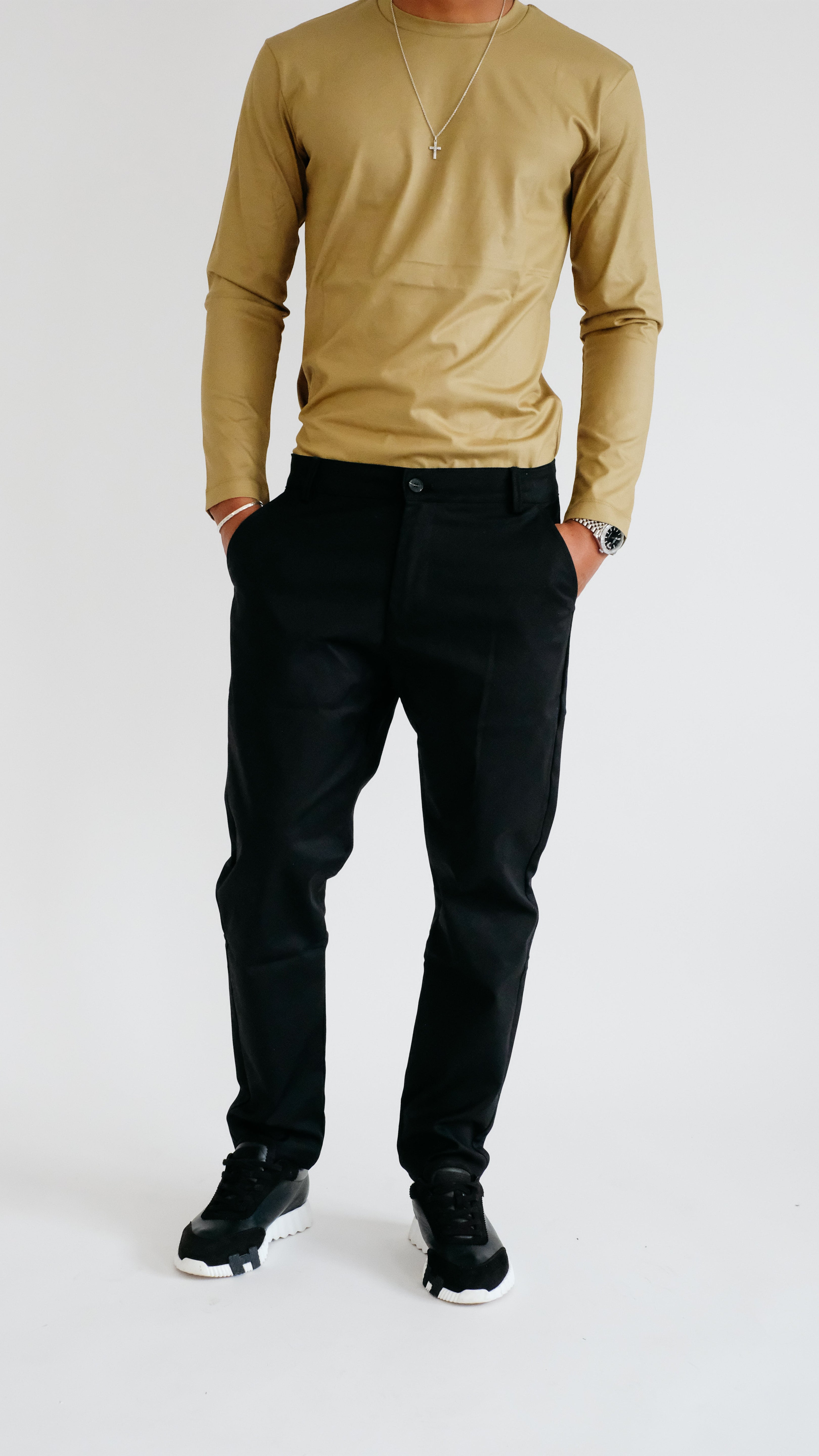 MILANO ATELIER TAILORED TROUSER - BLACK