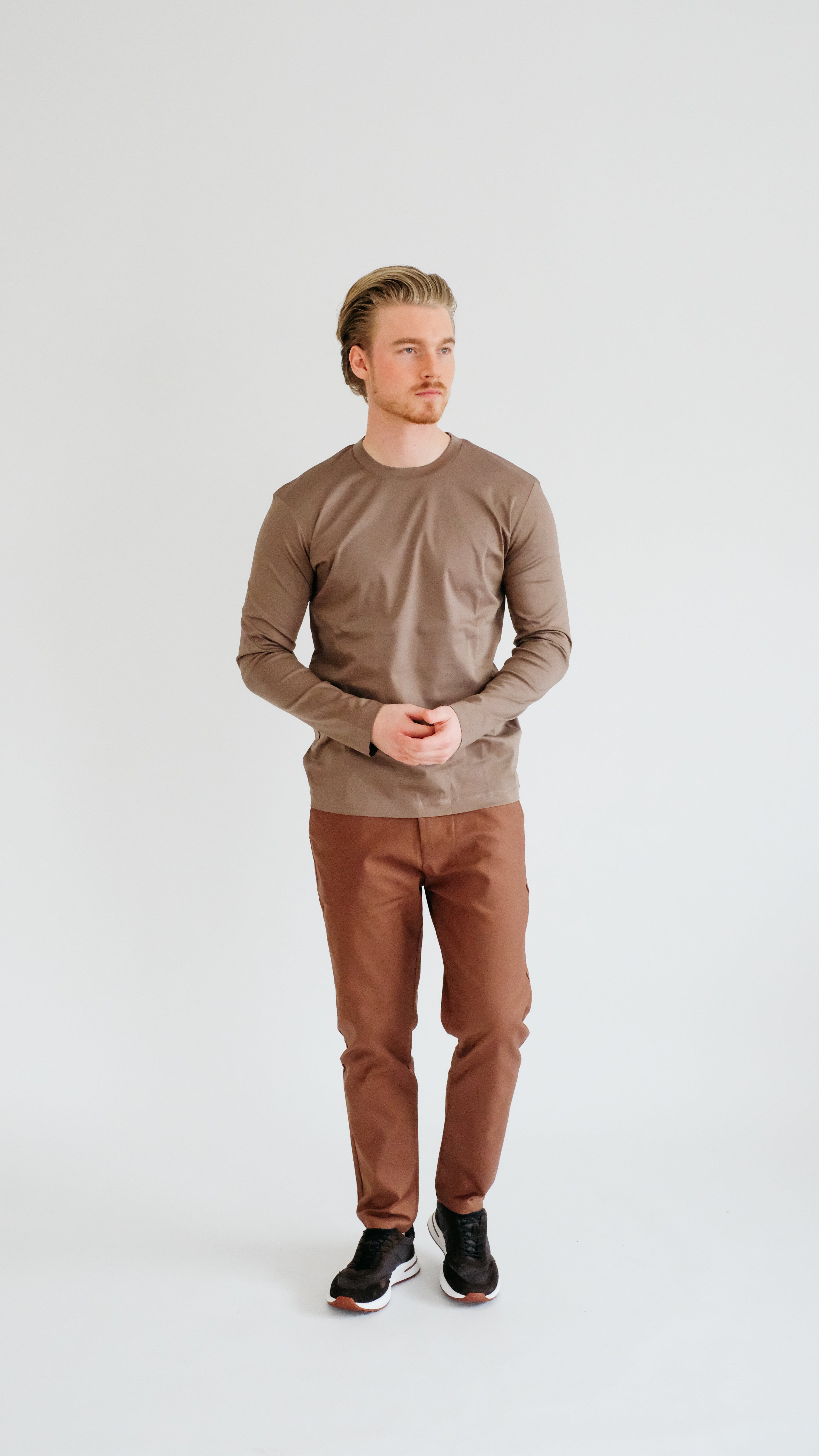 MILANO SIGNATURE LONG SLEEVE - BROWN