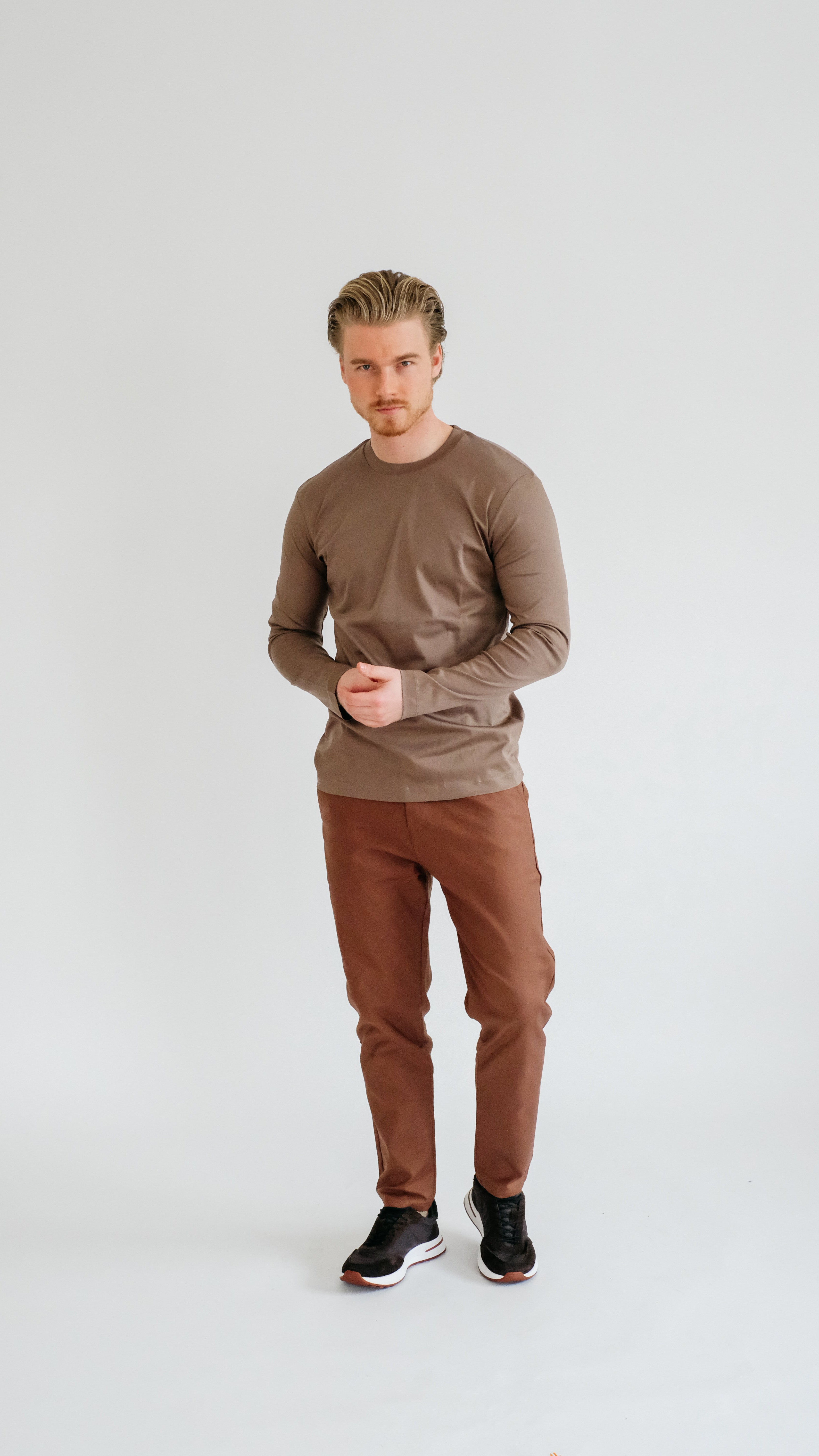 MILANO SIGNATURE LONG SLEEVE - BROWN