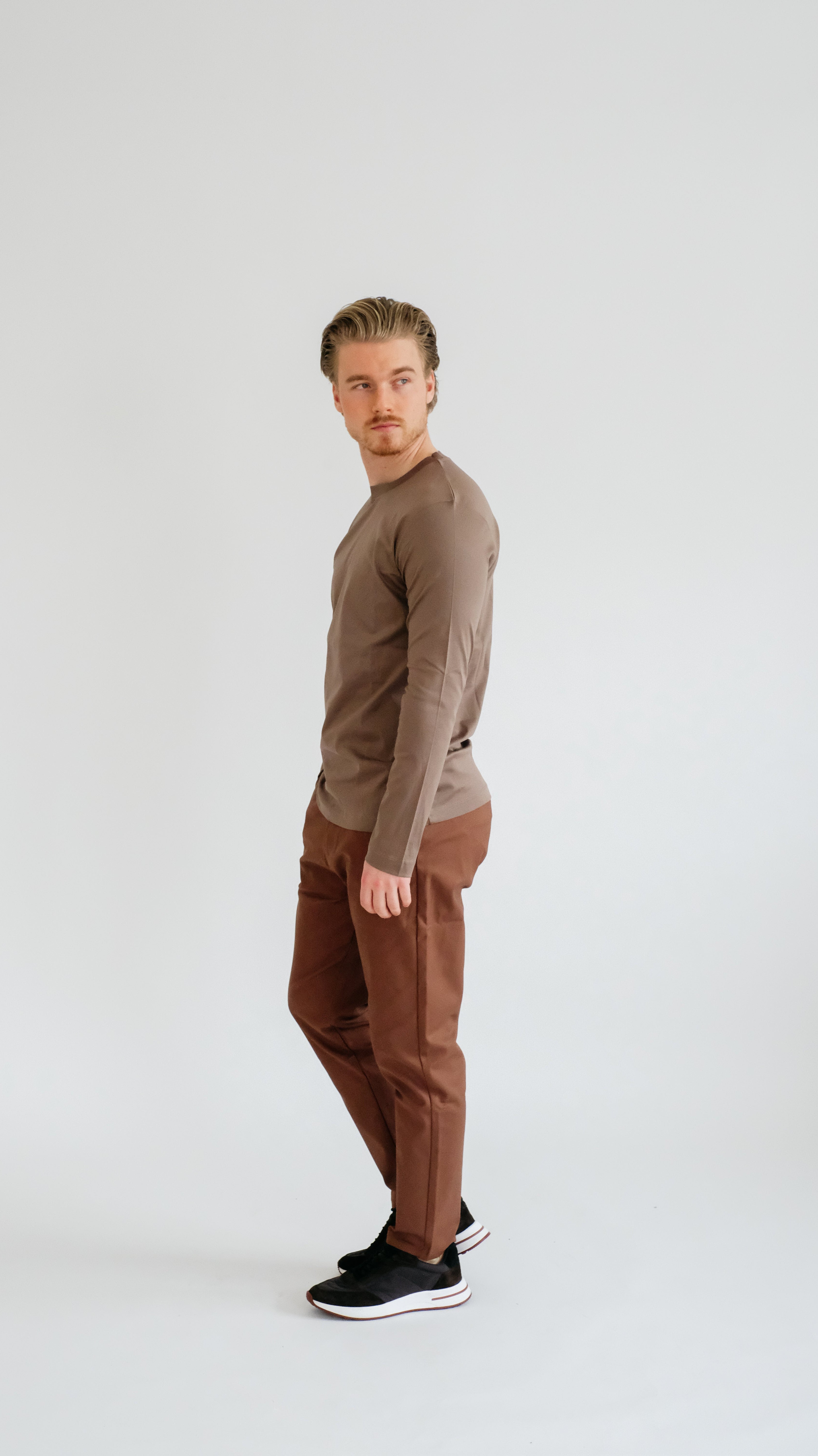 MILANO SIGNATURE LONG SLEEVE - BROWN