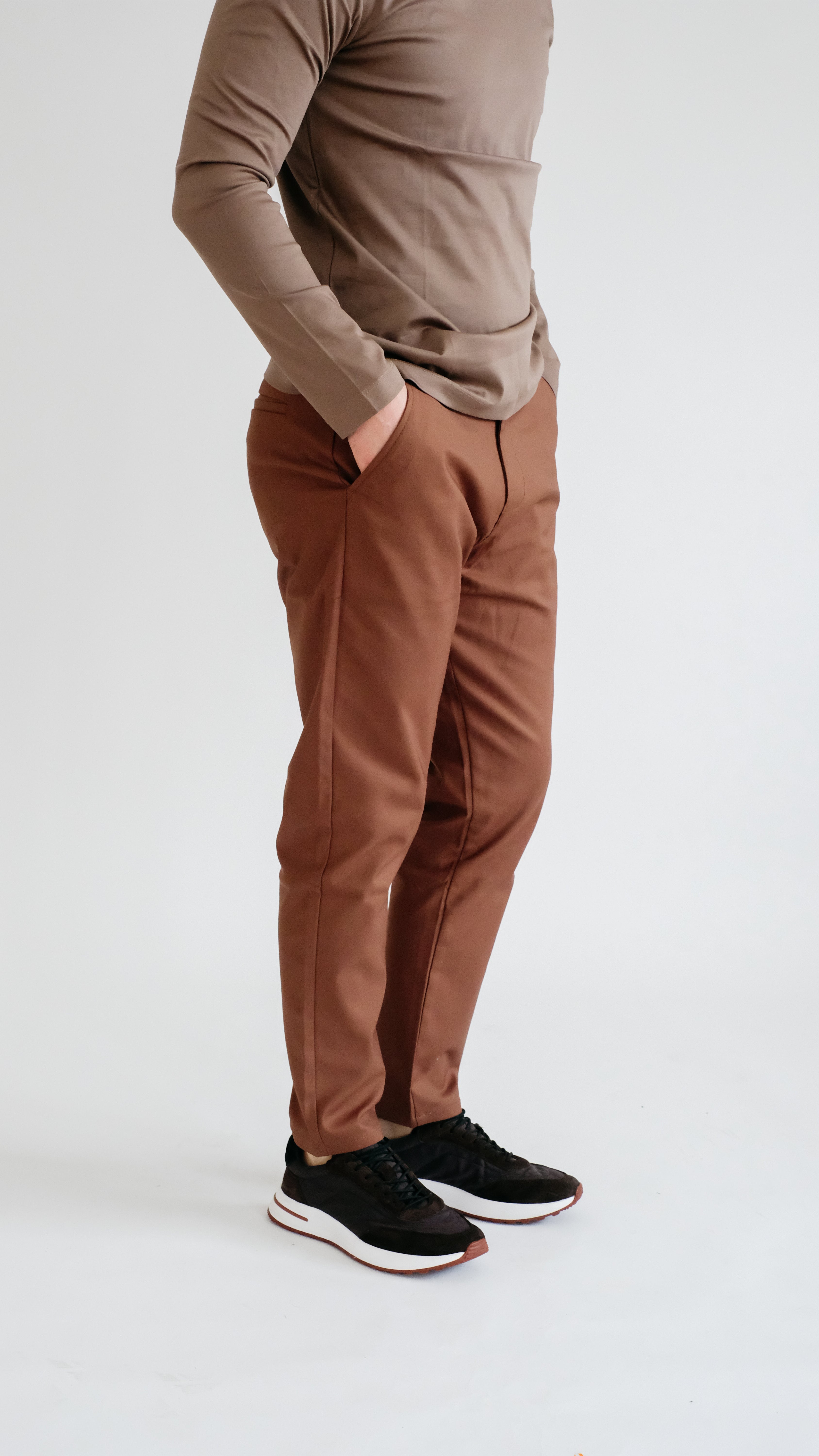 MILANO ATELIER TAILORED TROUSER - CAMEL
