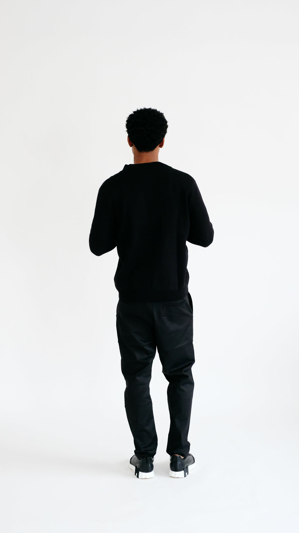 MILANO GEBREID VEST - ZWART