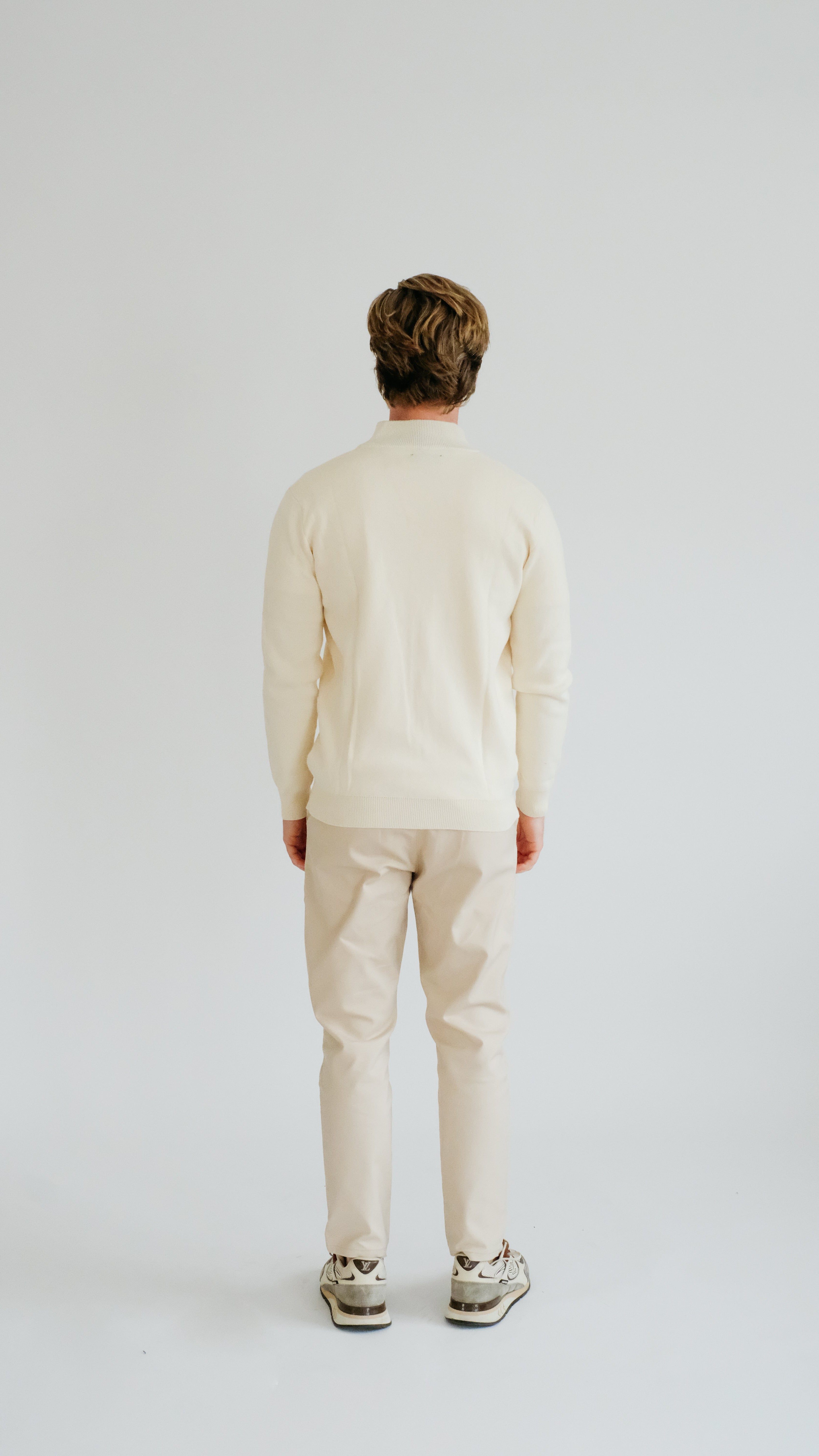 MILANO GEBREID VEST - BEIGE