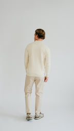 MILANO GEBREID VEST - BEIGE