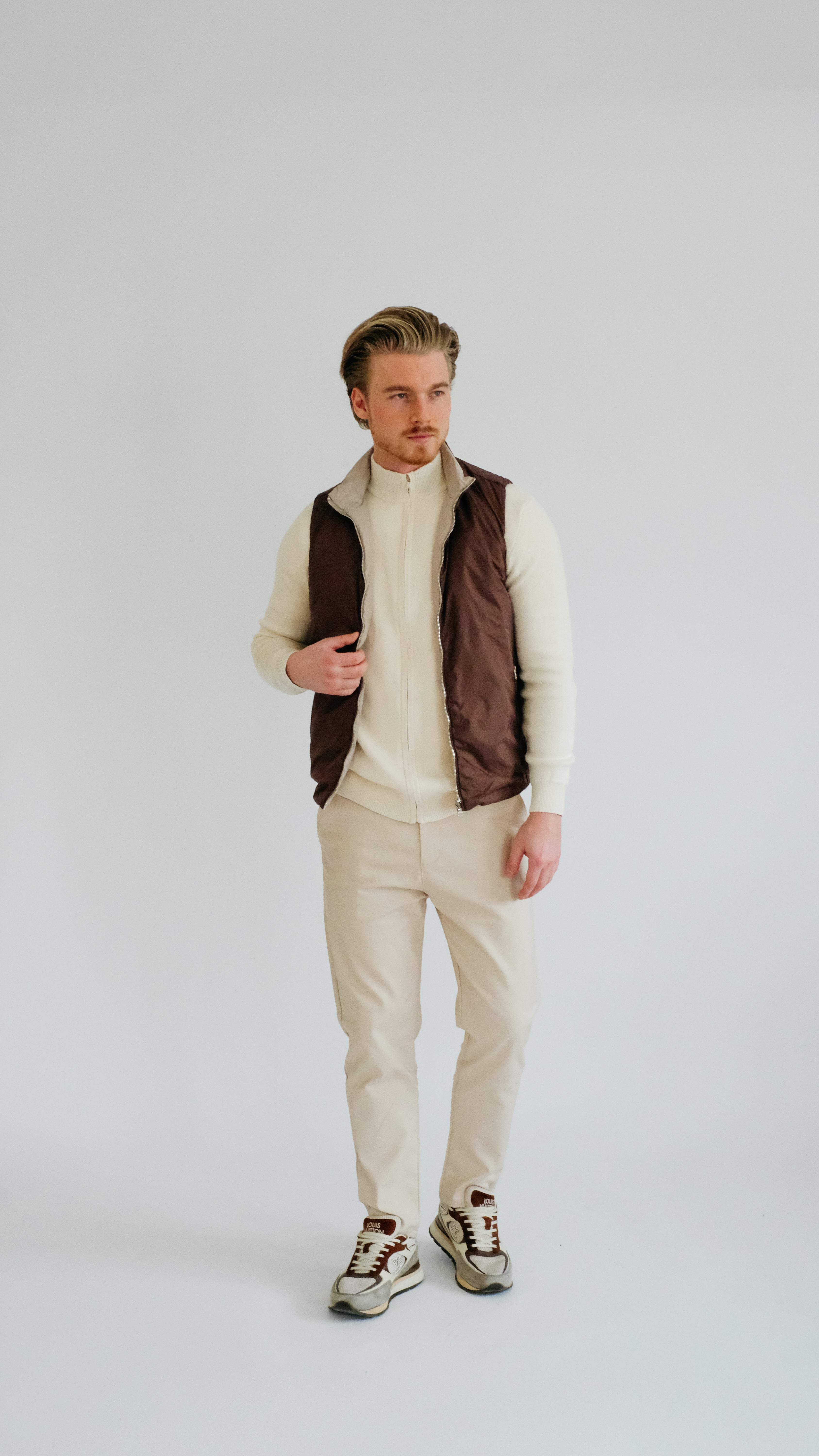 MILANO REVERSIBLE PRIME GILET - BROWN