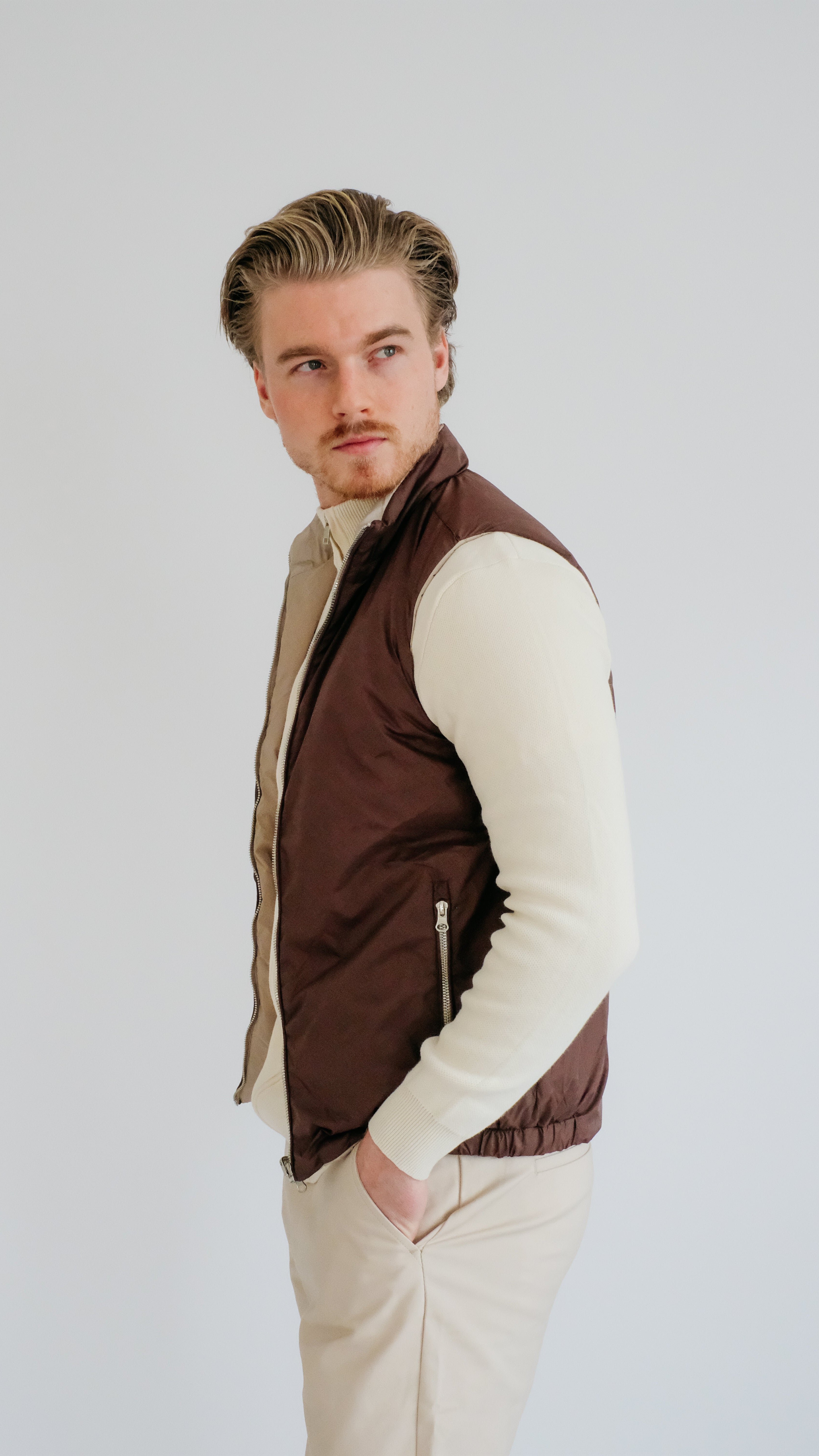 MILANO WENDBARES PRIME-GILET – BRAUN