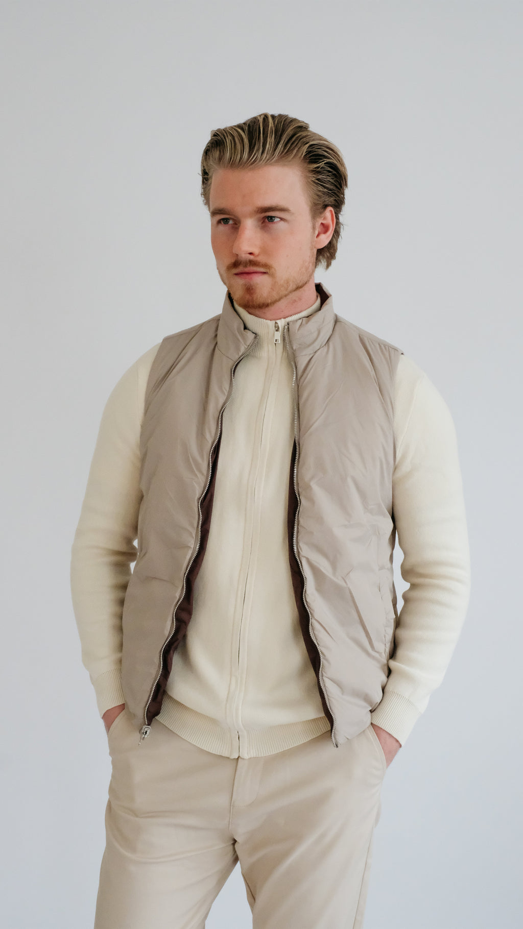 MILANO WENDBARES PRIME-GILET – BRAUN