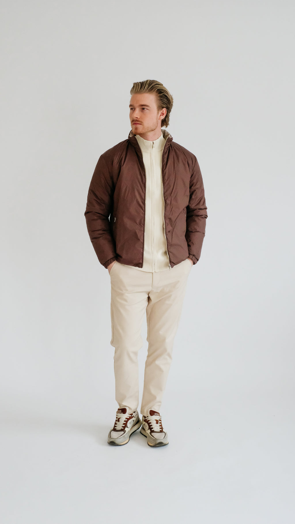 MILANO SIGNATURE OMKEERBAAR JASJE - BRUIN