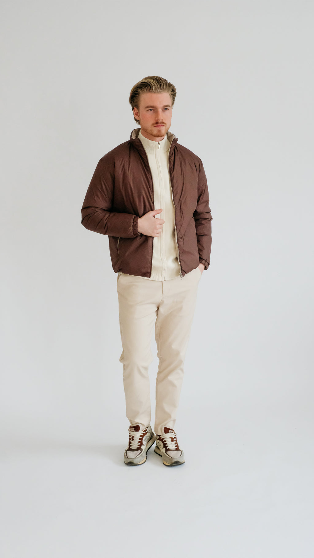 MILANO SIGNATURE OMKEERBAAR JASJE - BRUIN