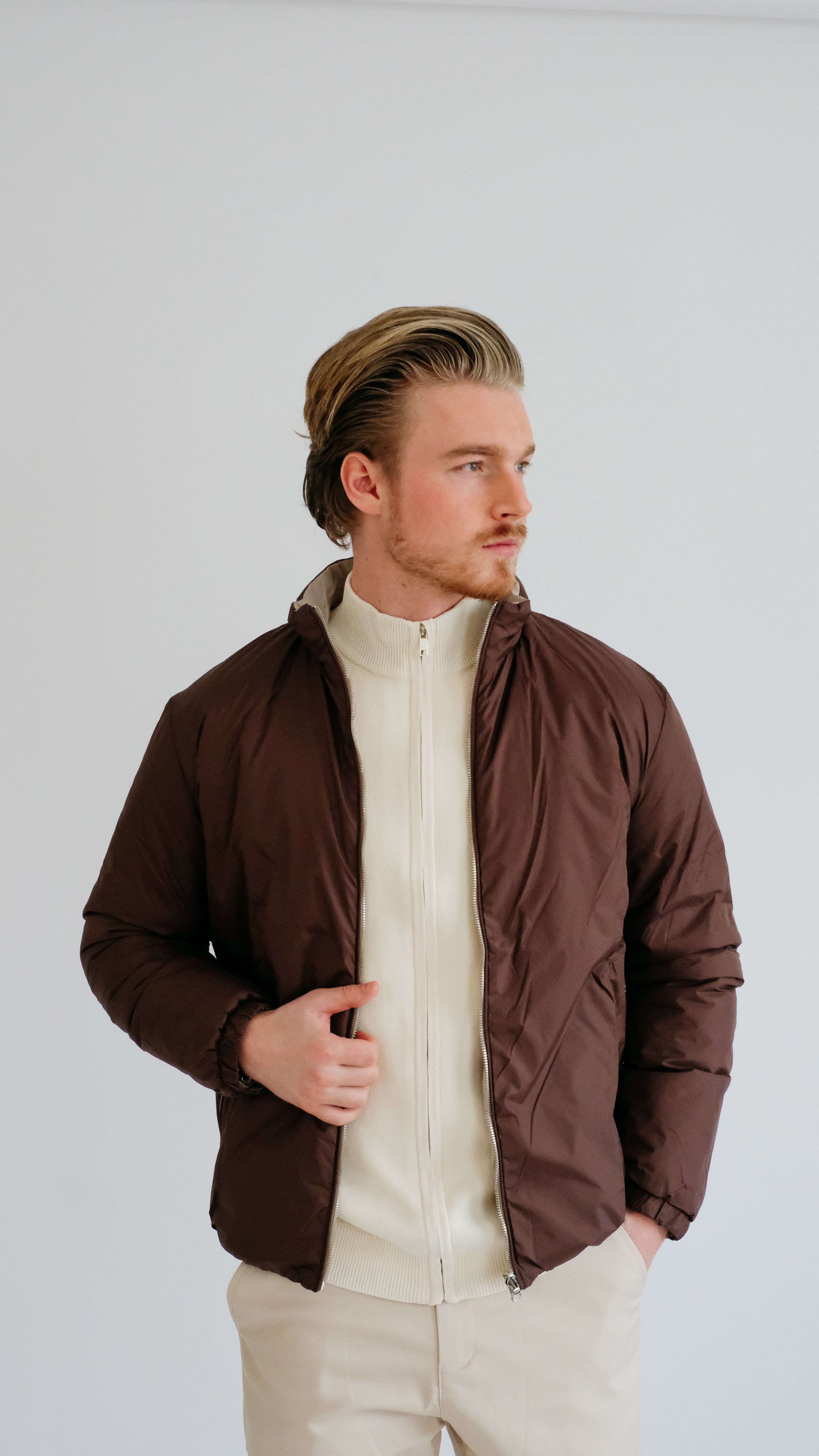 MILANO SIGNATURE WENDEJACKE – BRAUN