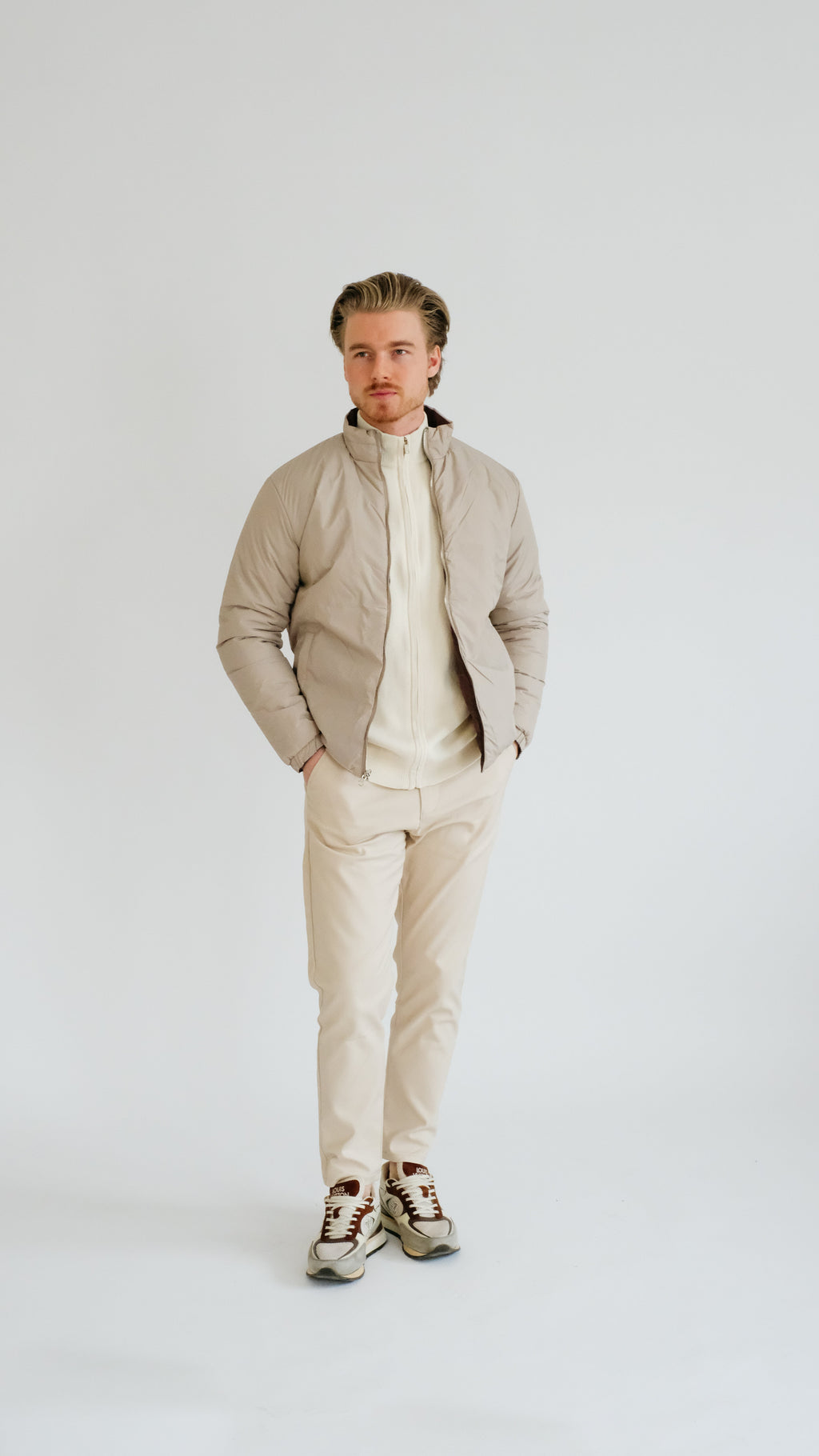 MILANO SIGNATURE OMKEERBAAR JASJE - BRUIN