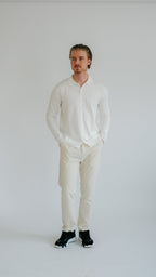 MILANO STRICK-POLO – WEISS