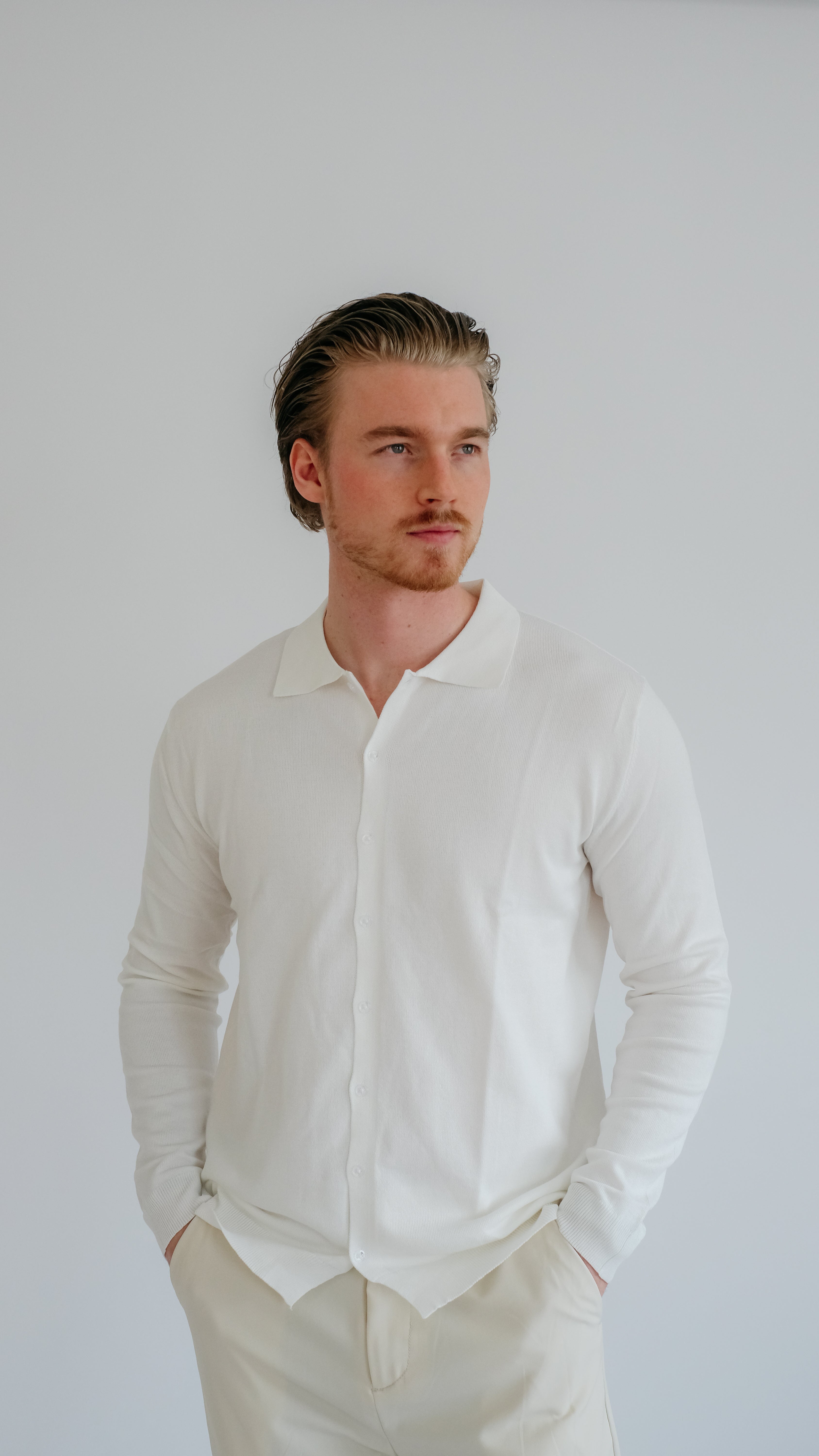 MILANO STRICK-POLO – WEISS