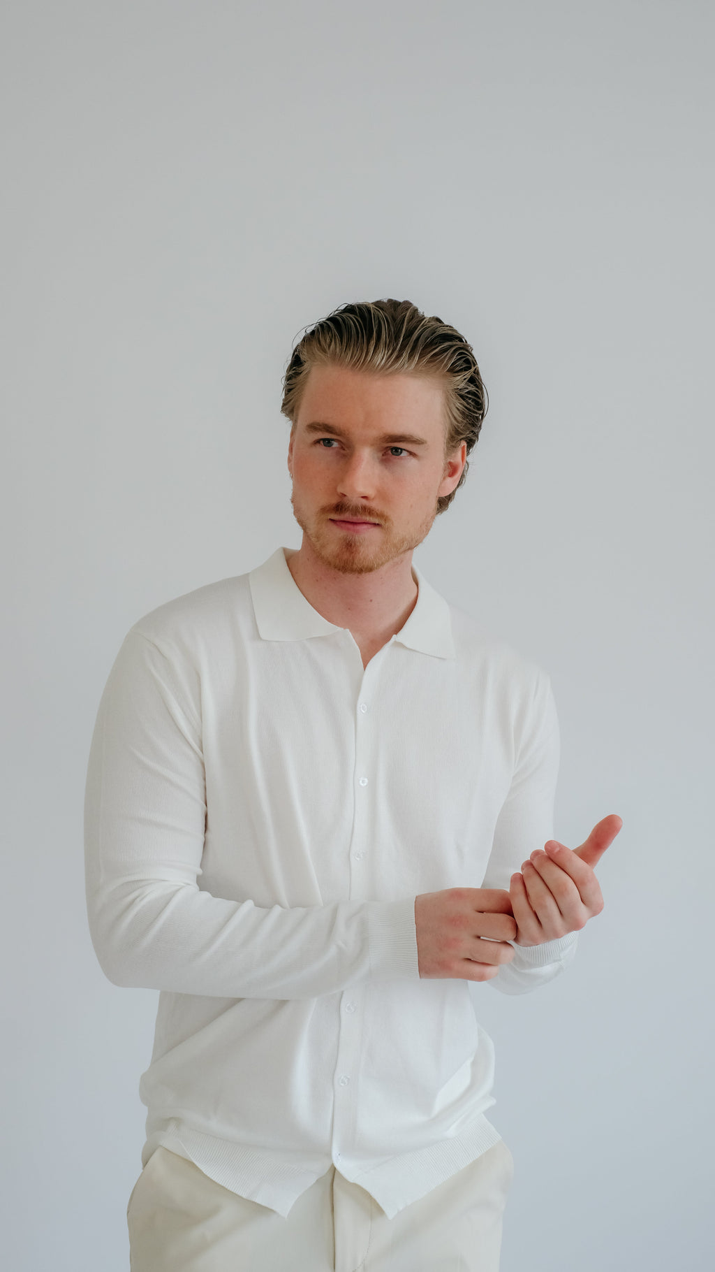 MILANO STRICK-POLO – WEISS