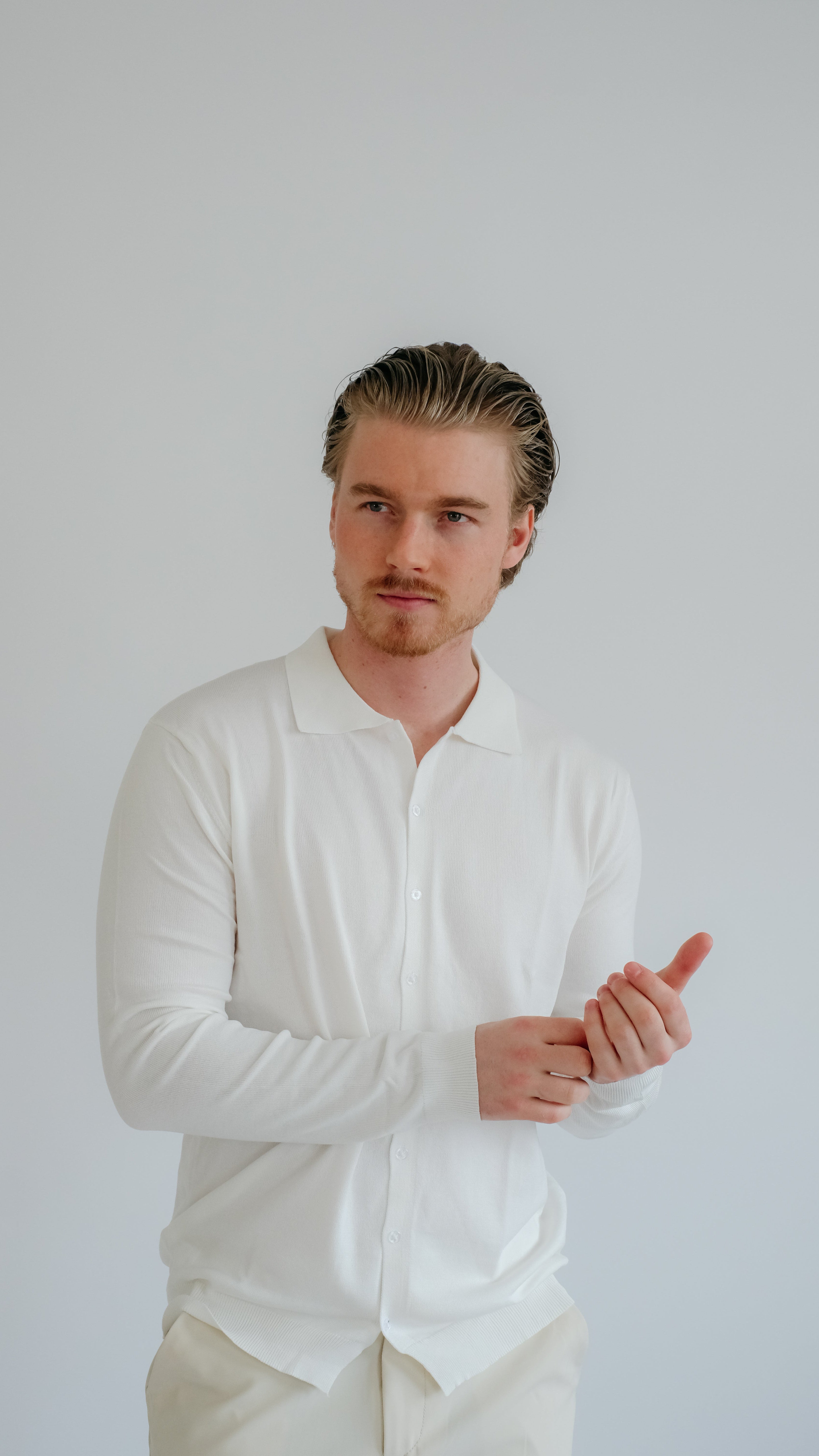 MILANO STRICK-POLO – WEISS