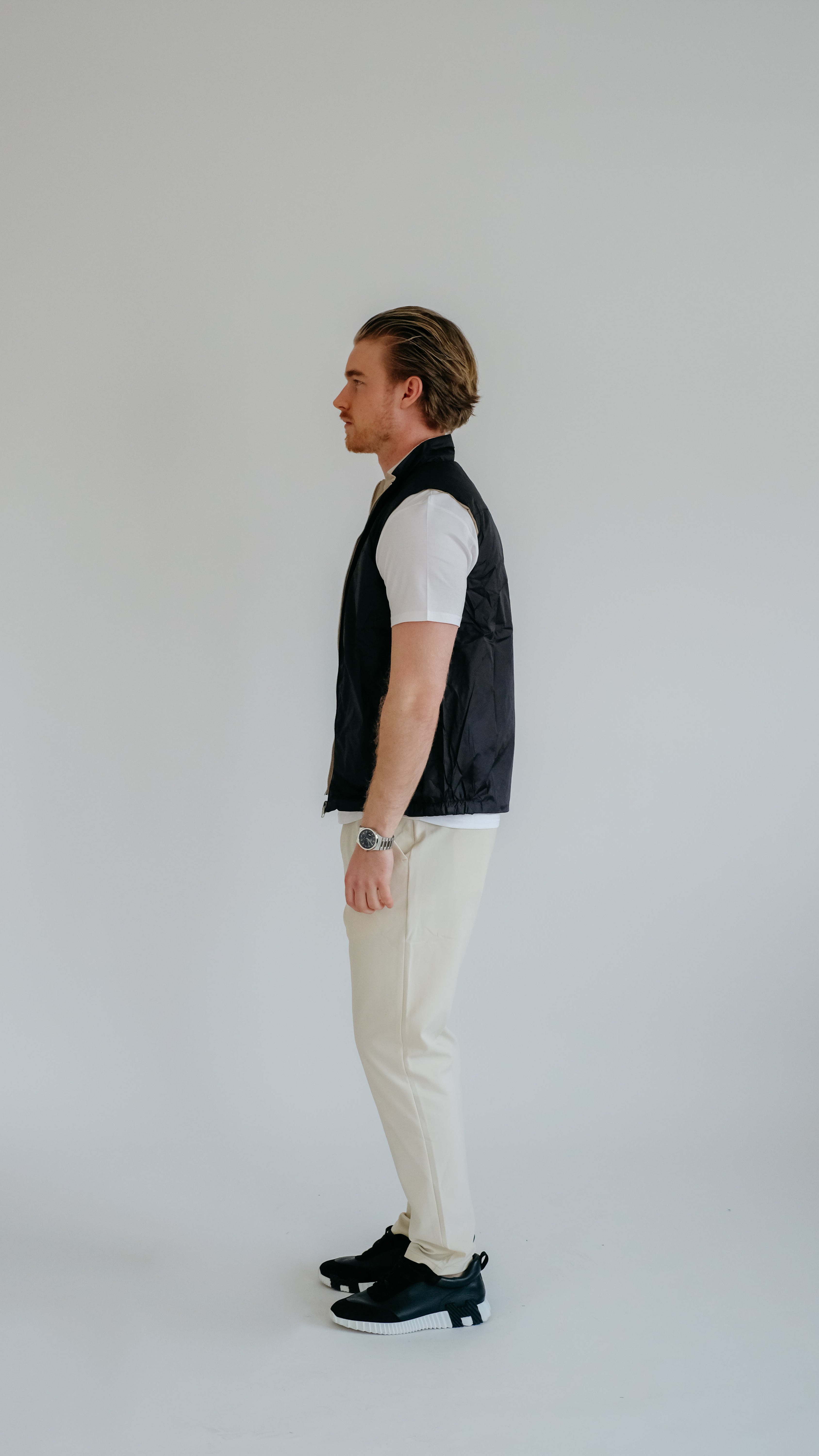 MILANO REVERSIBLE PRIME GILET - BLACK