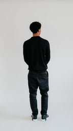 MILANO STRICK-POLO - SCHWARZ