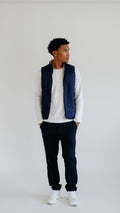 MILANO REVERSIBLE PRIME GILET - NAVY