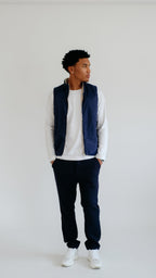 MILANO REVERSIBLE PRIME GILET - NAVY