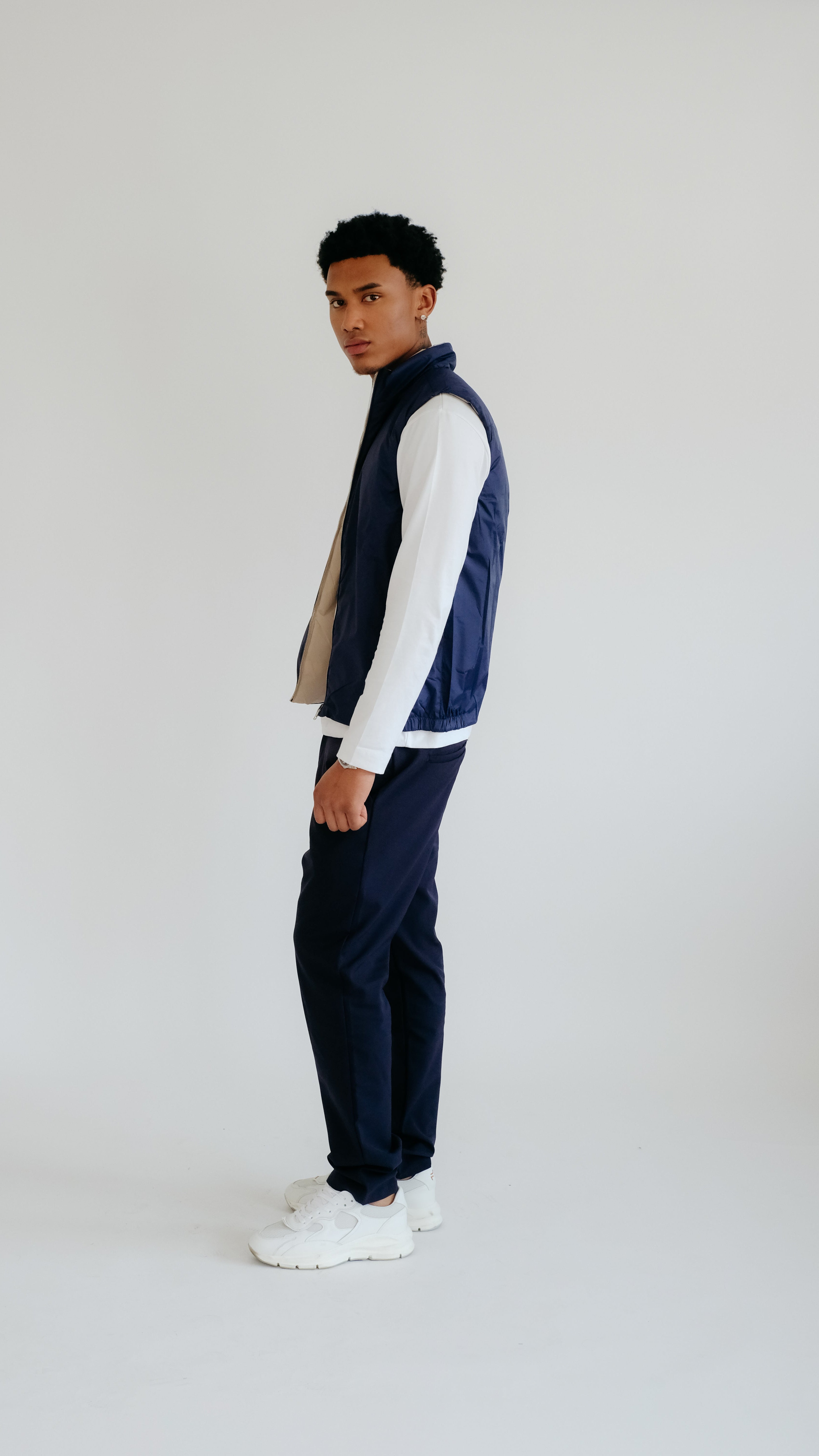 MILANO REVERSIBLE PRIME GILET - NAVY