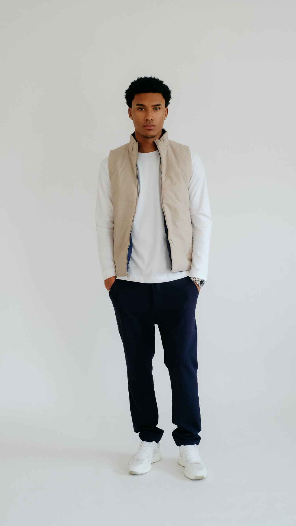 MILANO REVERSIBLE PRIME GILET - NAVY